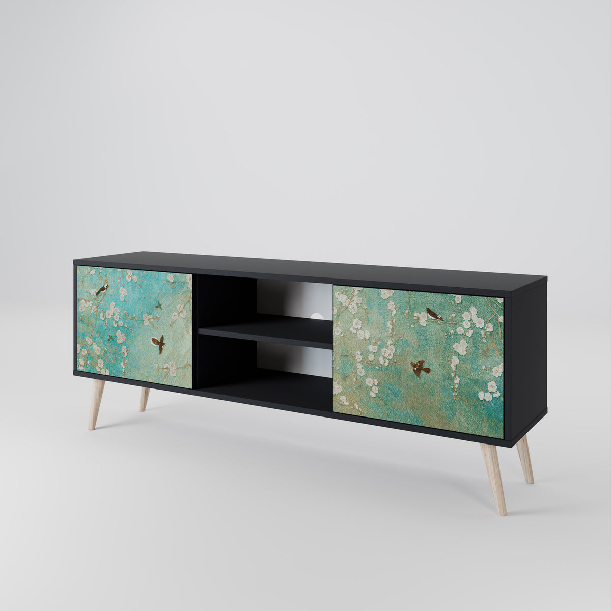 BLOOMING CHARM 2-Door TV Cabinet