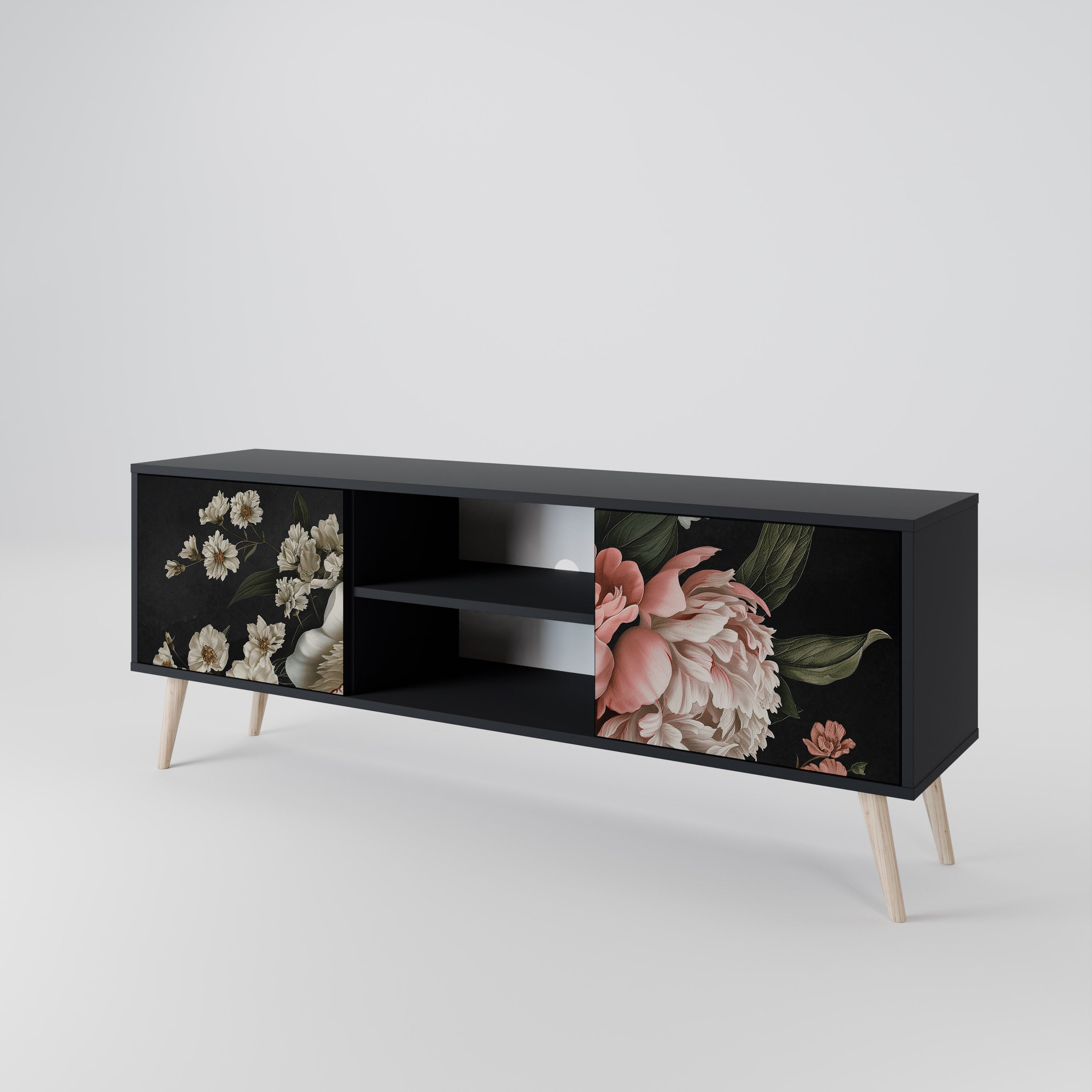 LUSH ELEGANCE Mueble de TV de 2 Puertas