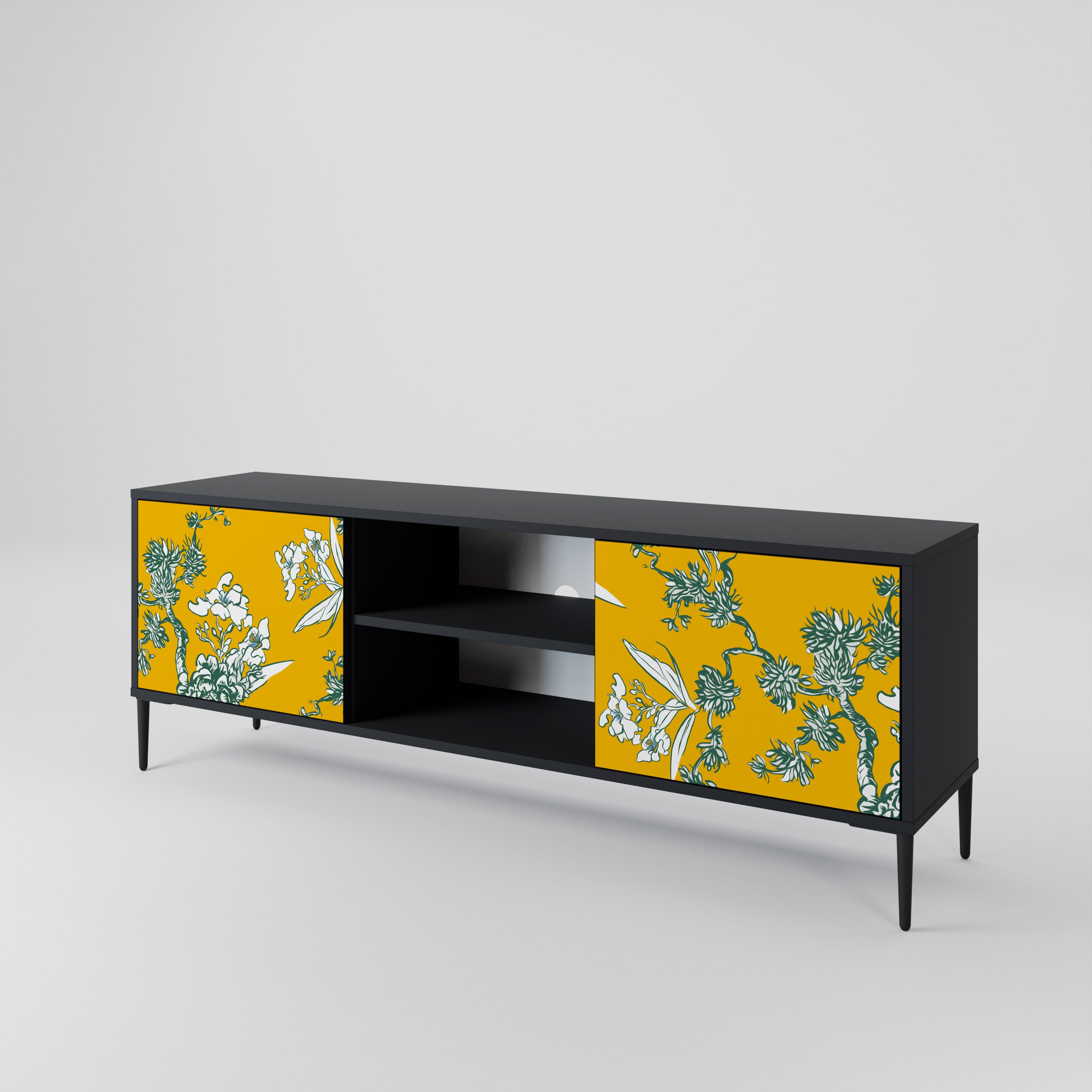 YELLOW CHINOISERIE Mueble de TV de 2 Puertas