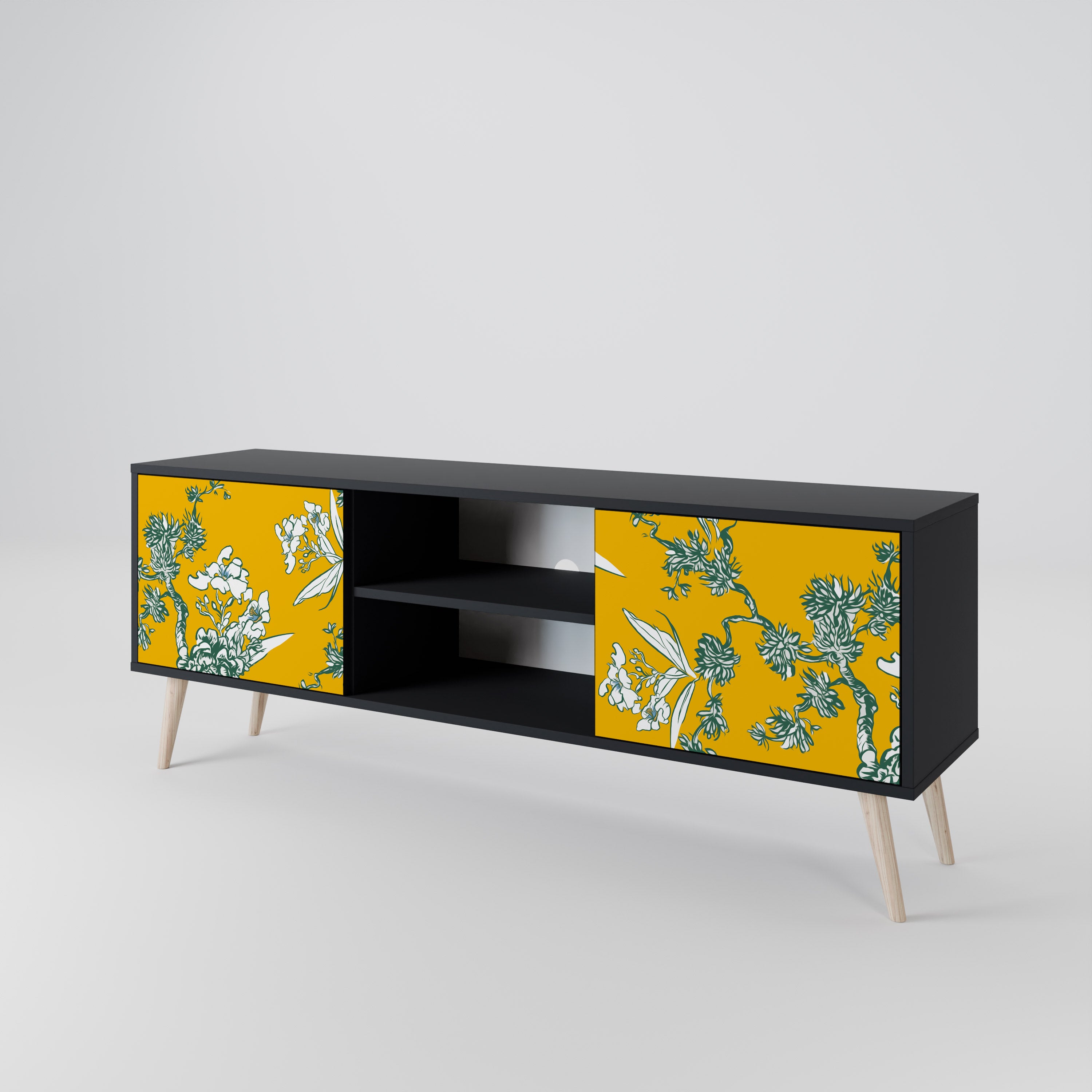 YELLOW CHINOISERIE Mueble de TV de 2 Puertas