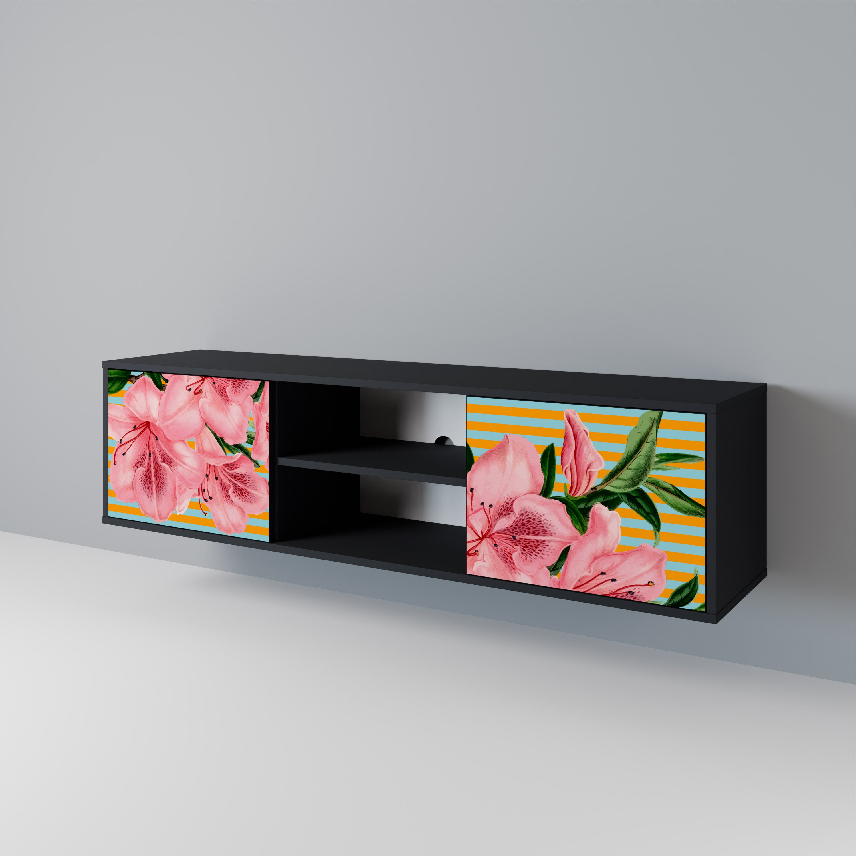 FRAGILE BEAUTY Mueble de TV de 2 Puertas