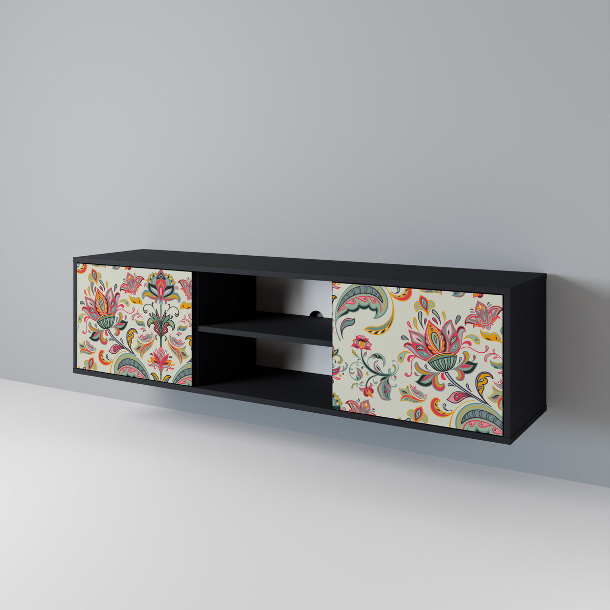 ORGANIC FOLKLORE Mueble de TV de 2 Puertas