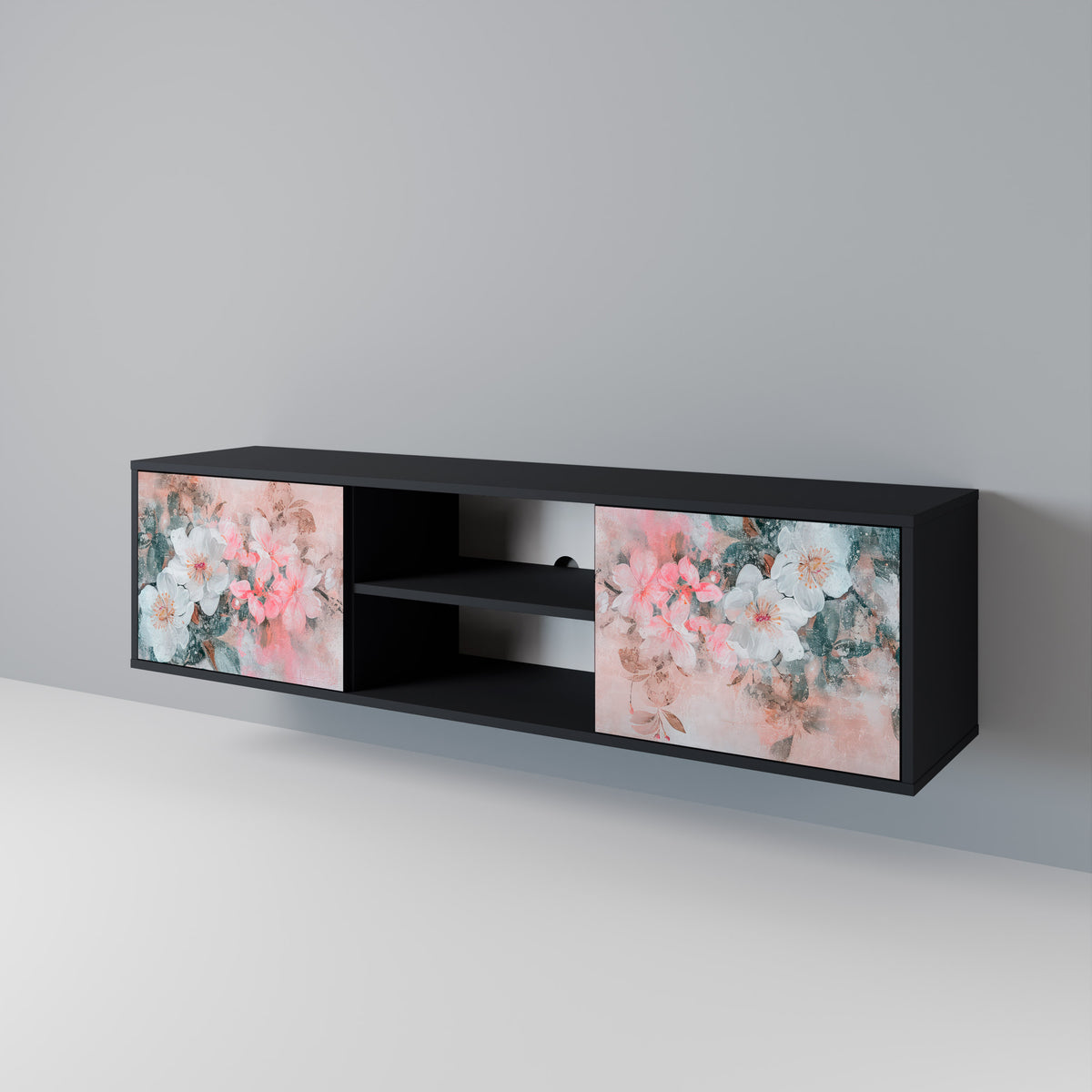 CHERRY BLOSSOM Mueble de TV de 2 Puertas