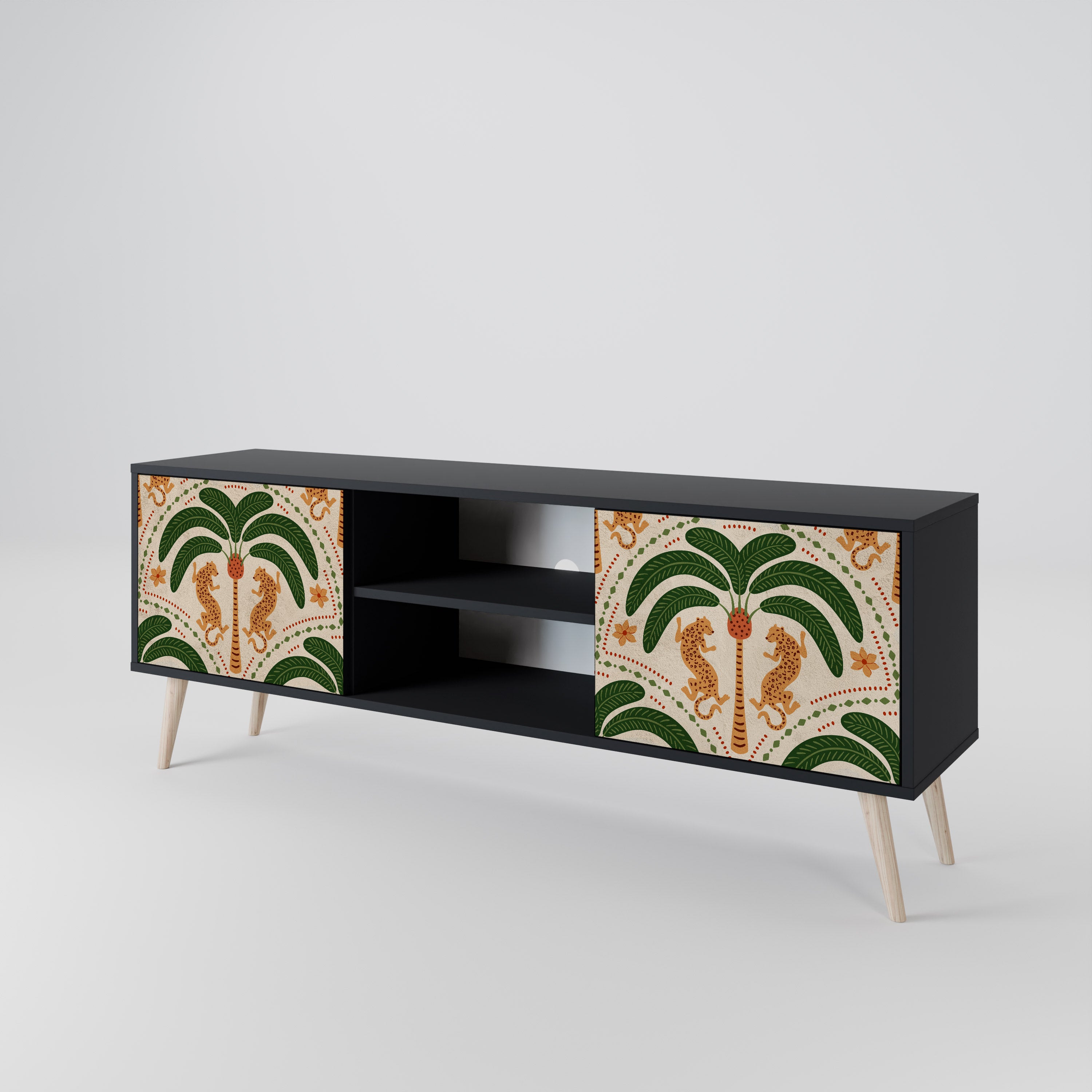 DANCING PREDATORS 2-Door TV Cabinet