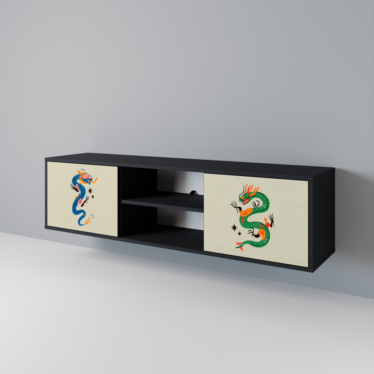MYTHOLOGICAL CREATURES Mueble de TV de 2 Puertas