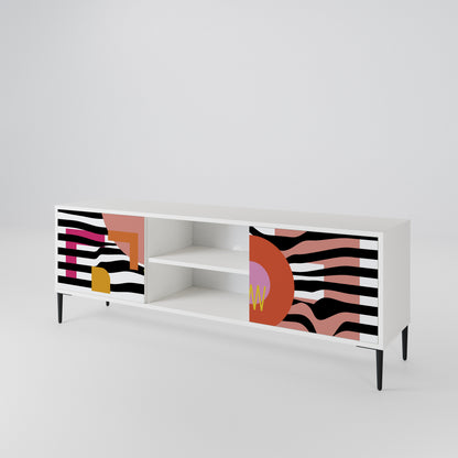 CHROMATIC ABSTRACT 2-türiges TV-Lowboard