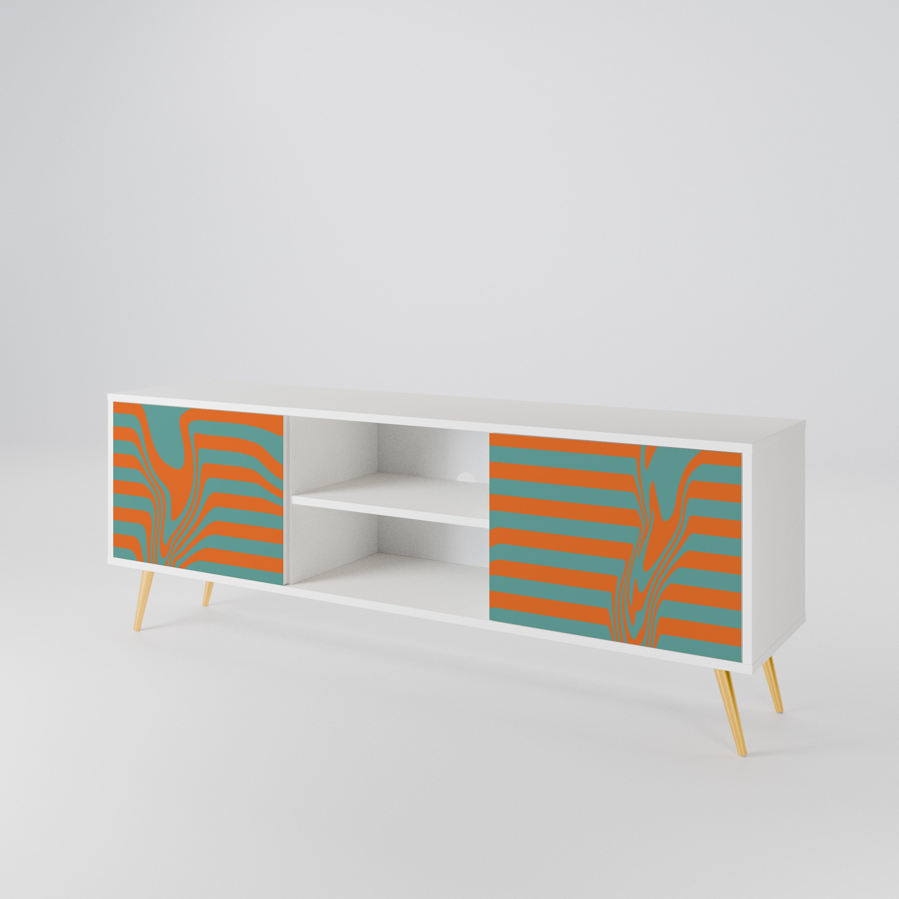 LINE COLLAPSE 2-Door TV Cabinet