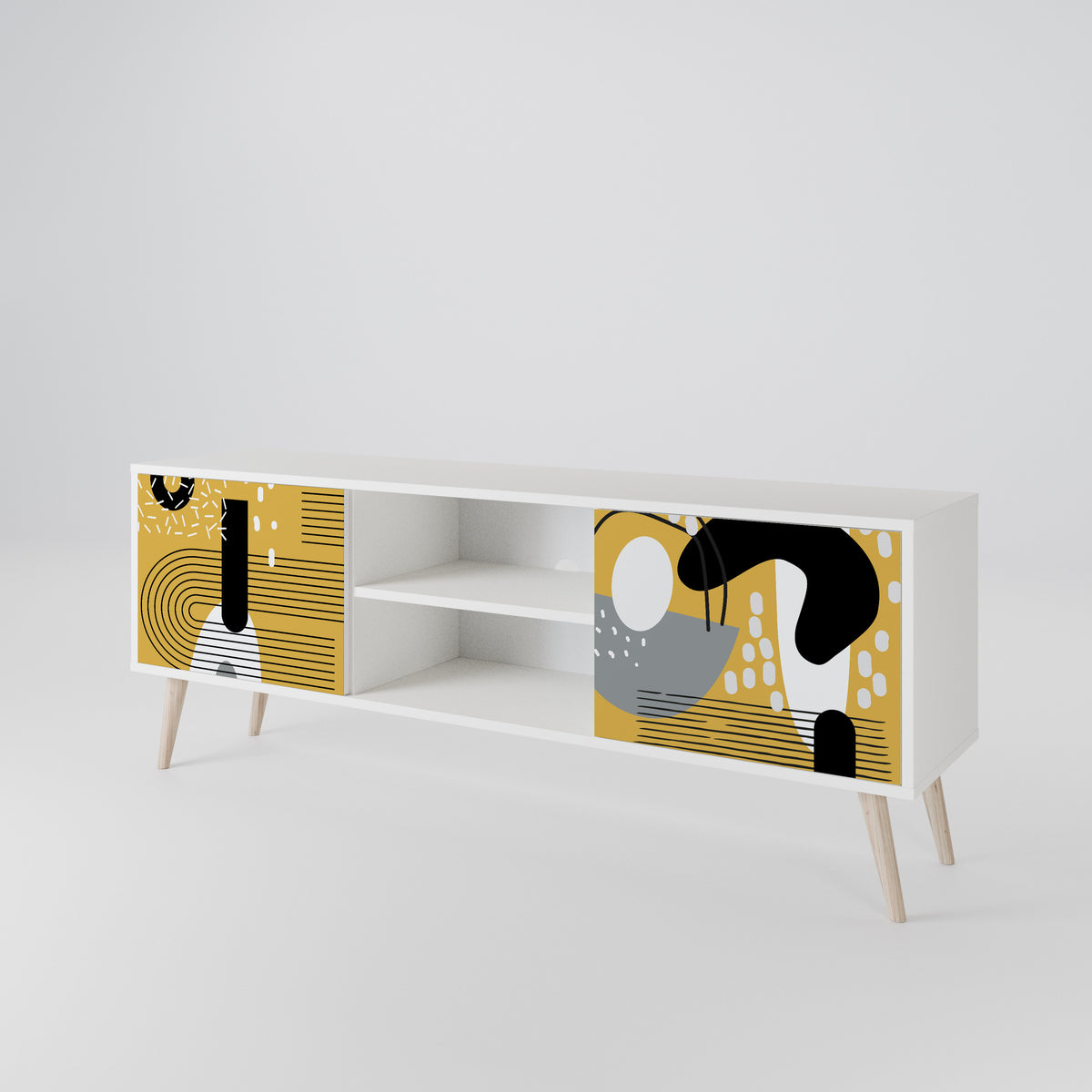 SHAPESHIFT SYMPHONY Mueble de TV de 2 Puertas