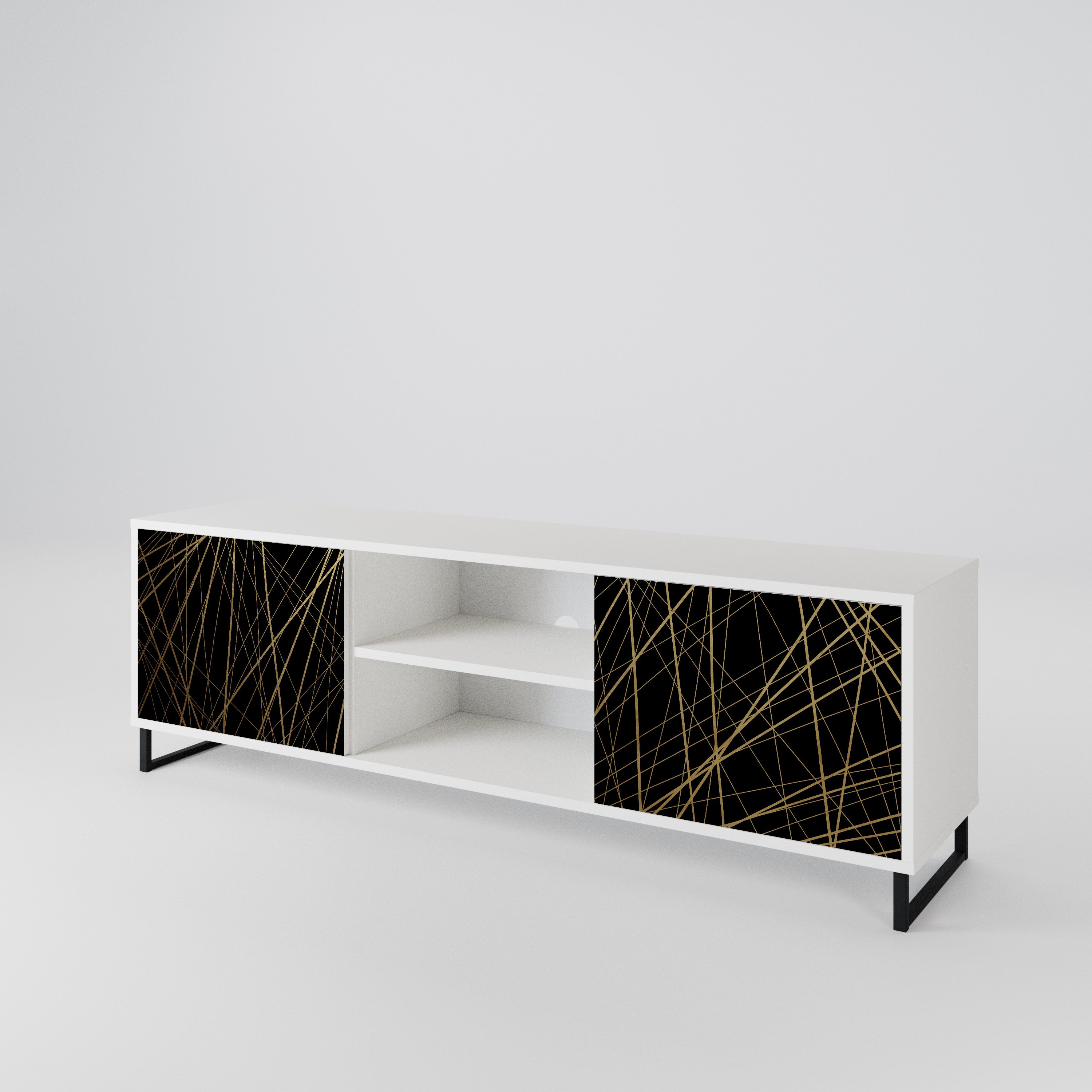 BRIGHT MESH 2-Door TV Cabinet