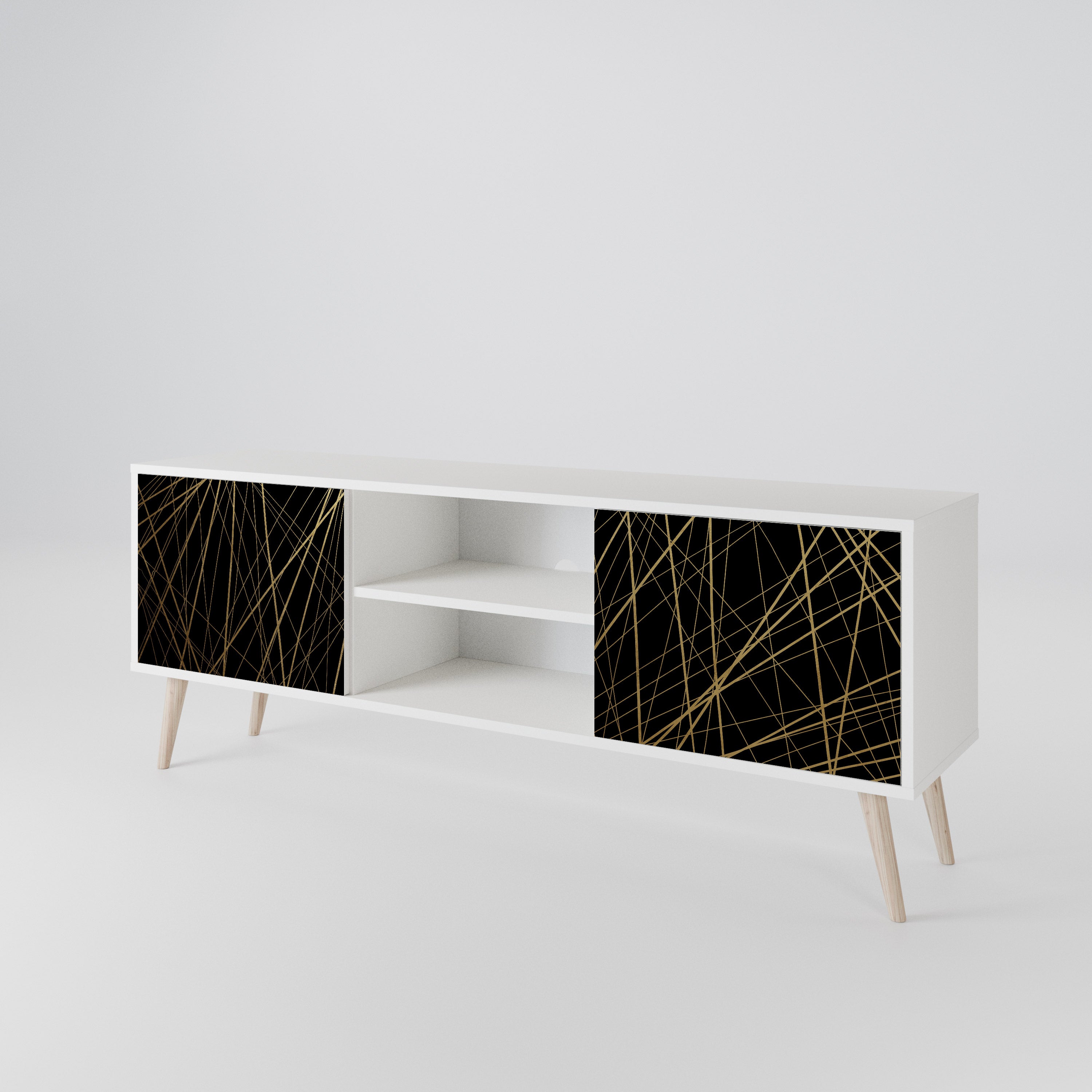 BRIGHT MESH 2-Door TV Cabinet