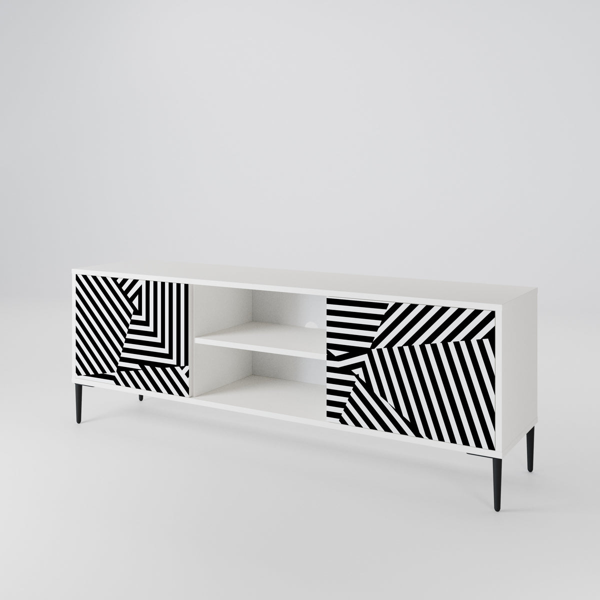 ILLUSIONARY LATTICE Mueble de TV de 2 Puertas