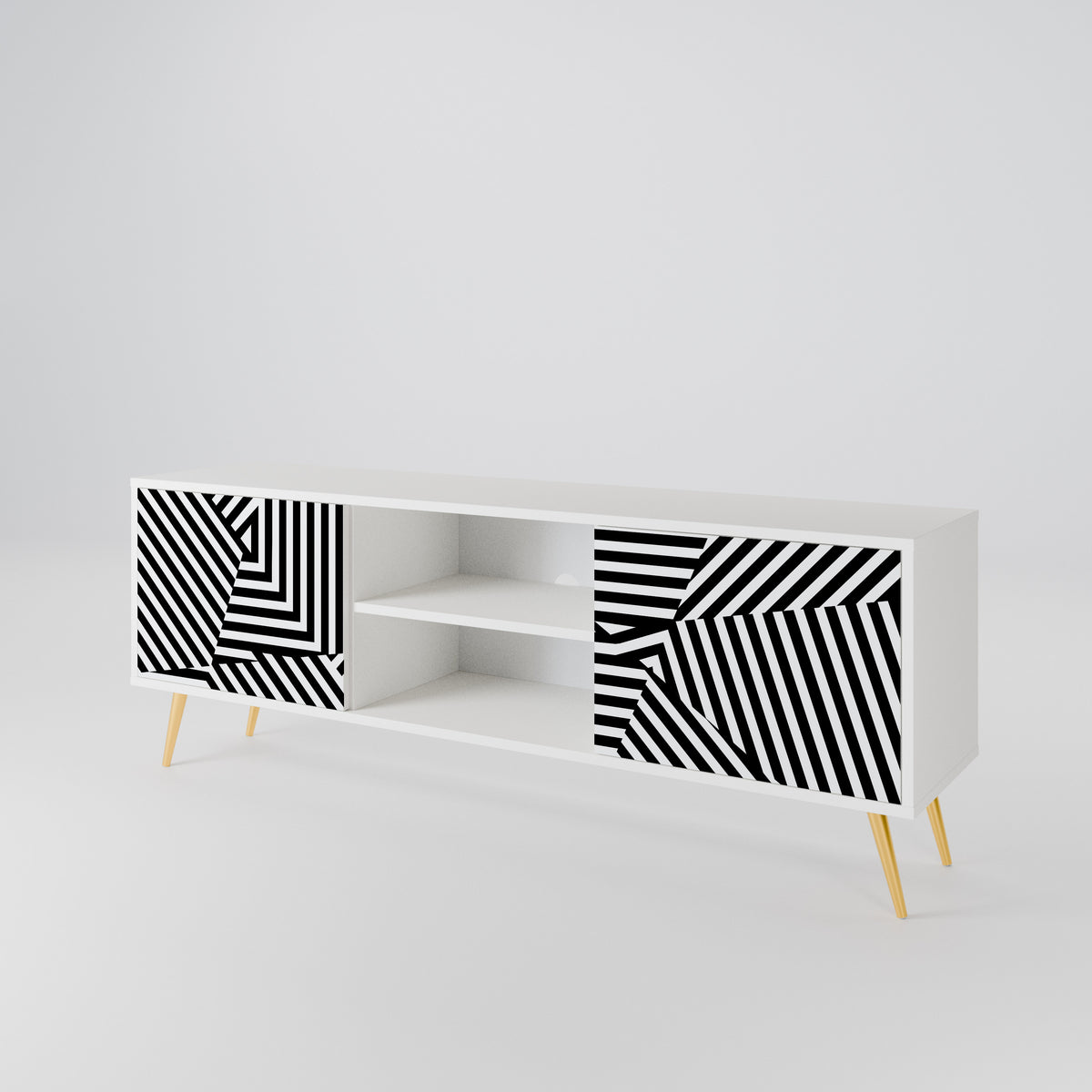 ILLUSIONARY LATTICE Móvel de TV de 2 Portas