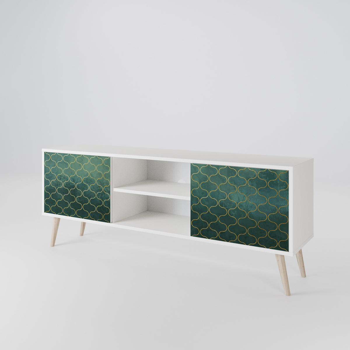 TESSELATED GREENERY 2-türiges TV-Lowboard