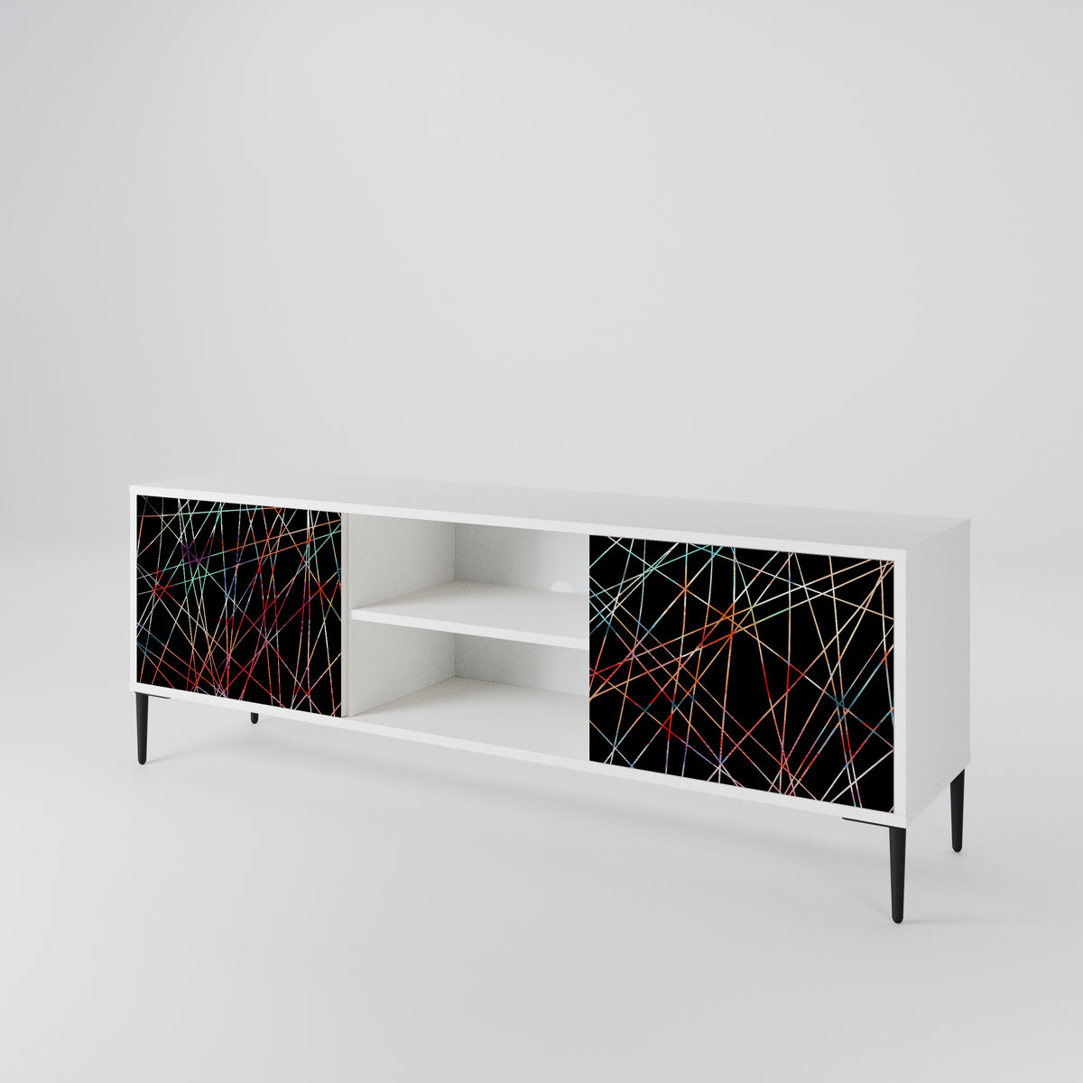 LUMINOUS SNARE Dvoudveřový TV stolek