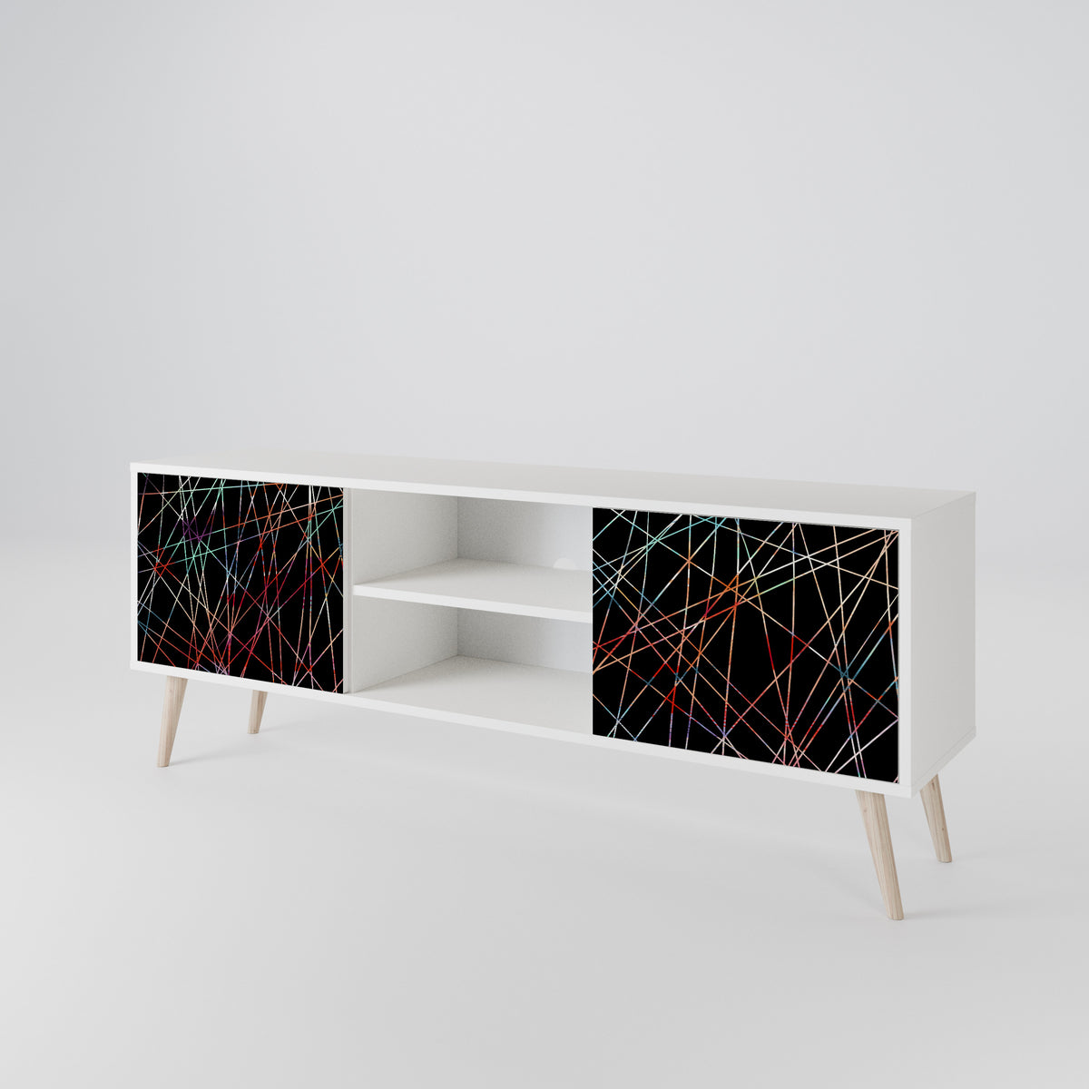 LUMINOUS SNARE Dvoudveřový TV stolek