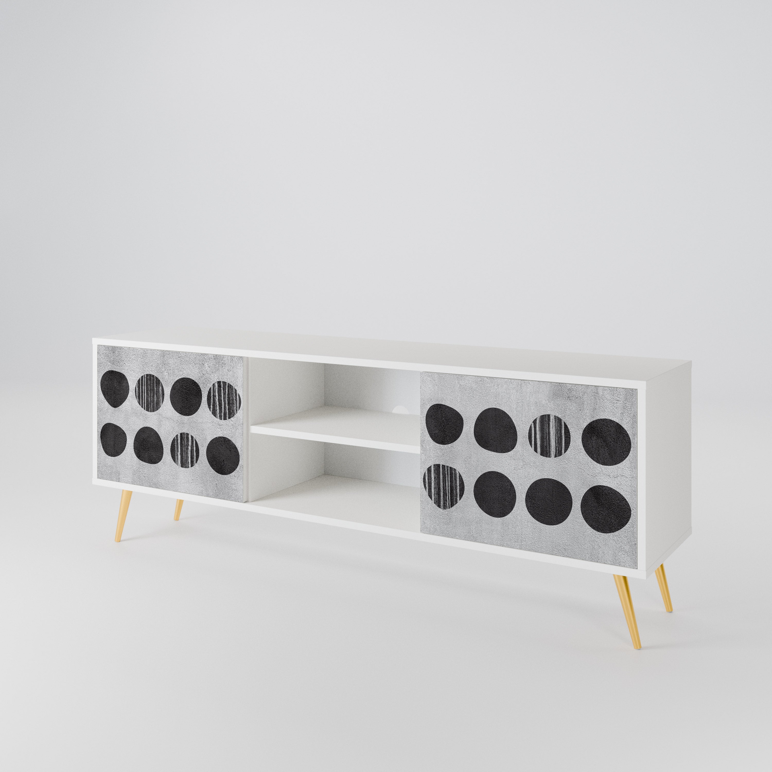 GHOSTLY GRADIENTS Mueble de TV de 2 Puertas