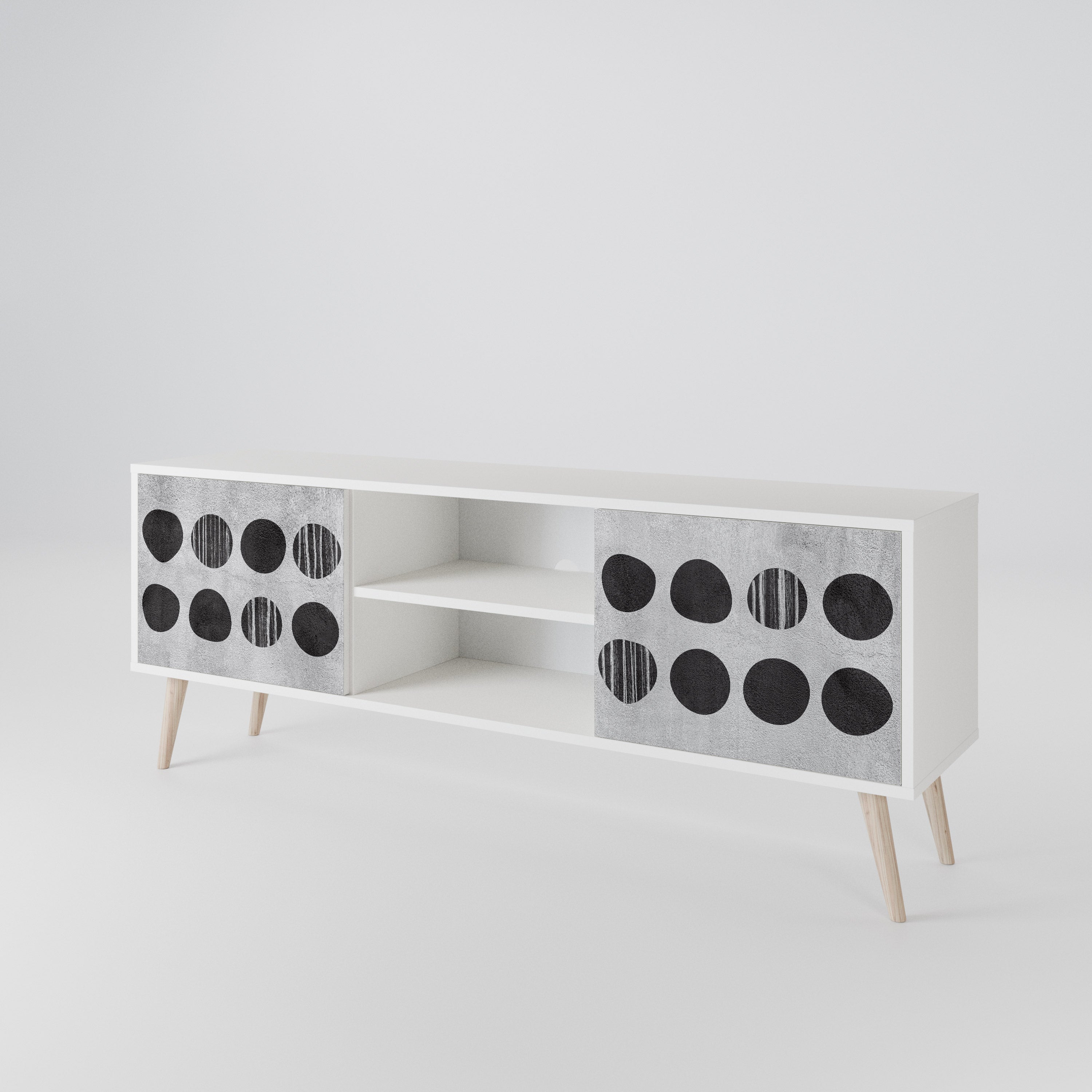 GHOSTLY GRADIENTS Mueble de TV de 2 Puertas