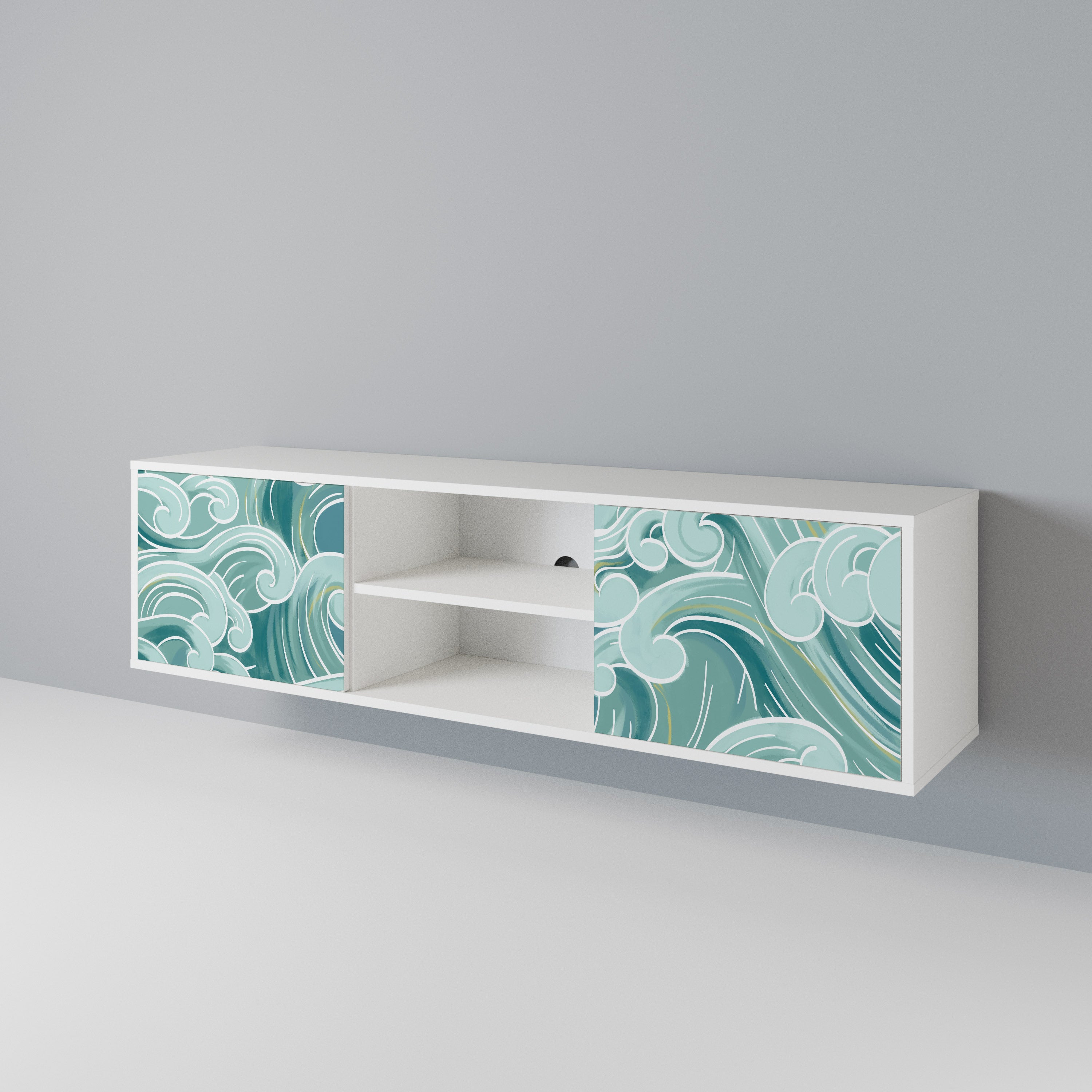 ASIAN SWAY Mueble de TV de 2 Puertas