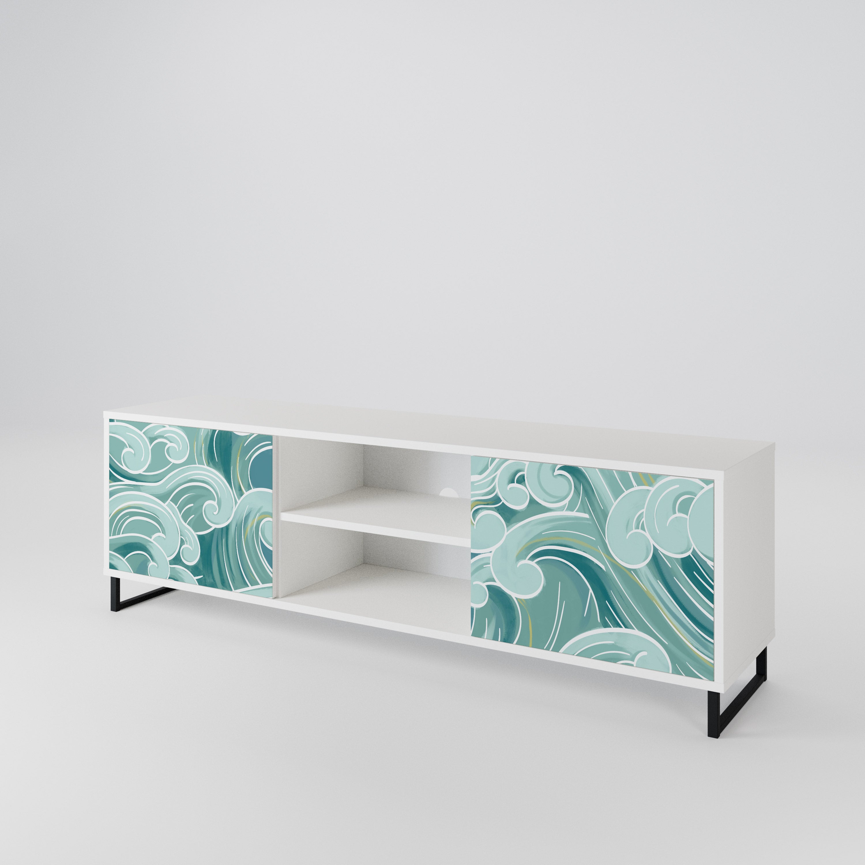 ASIAN SWAY Mueble de TV de 2 Puertas