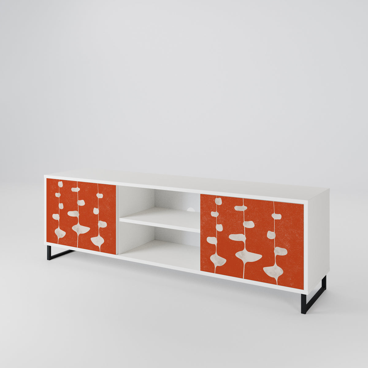 COURAGE MOLD Mueble de TV de 2 Puertas