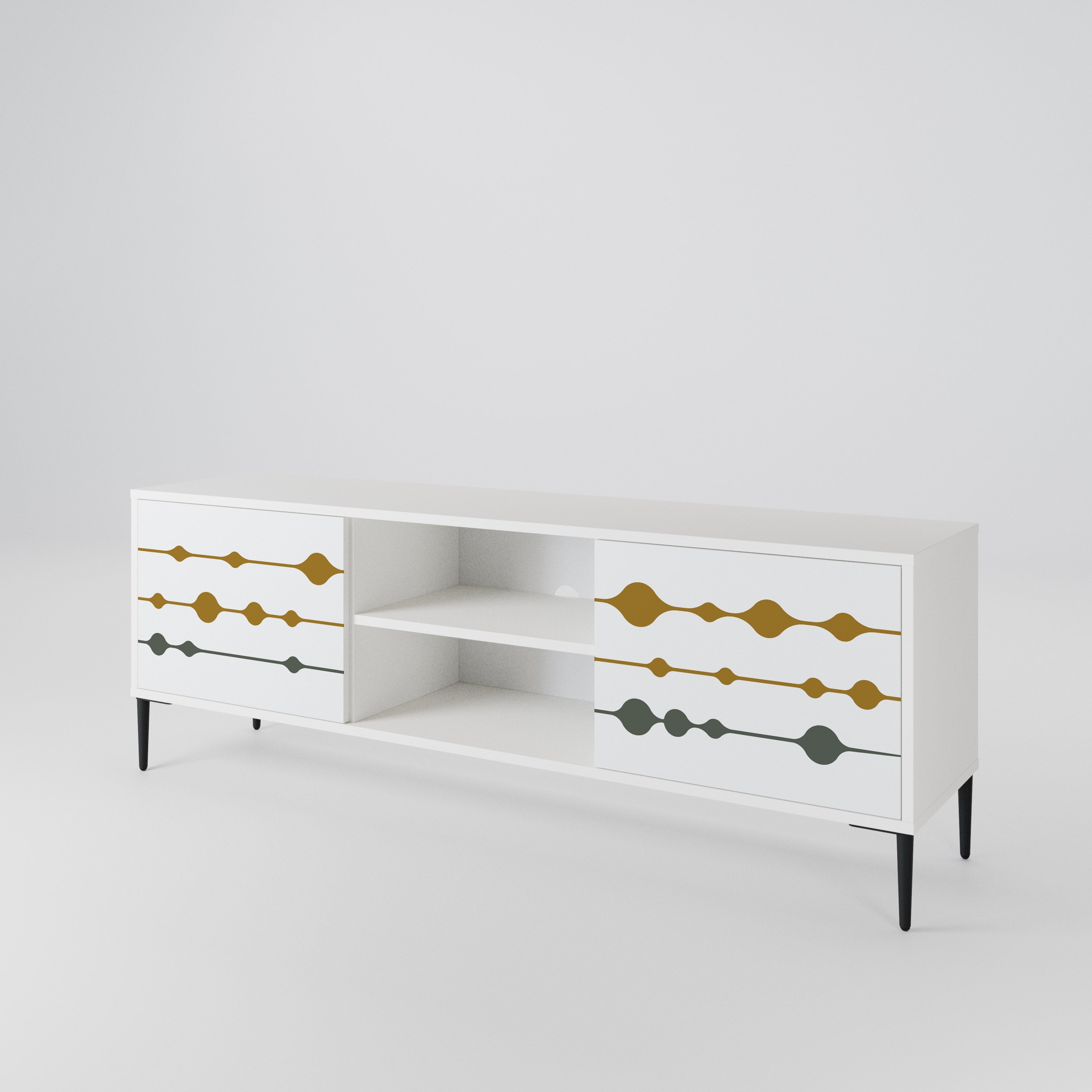 VIVID TONE Mueble de TV de 2 Puertas