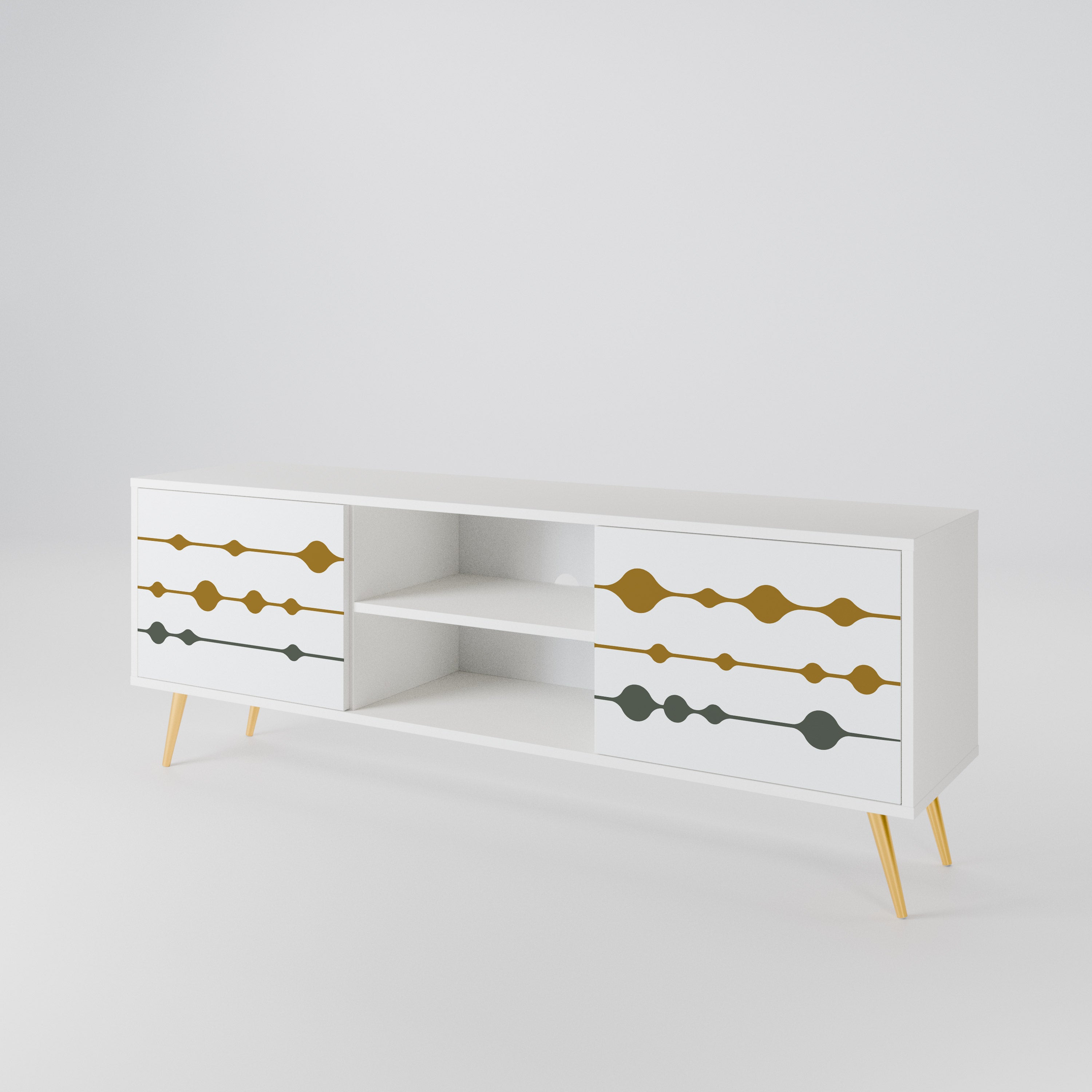 VIVID TONE Mueble de TV de 2 Puertas