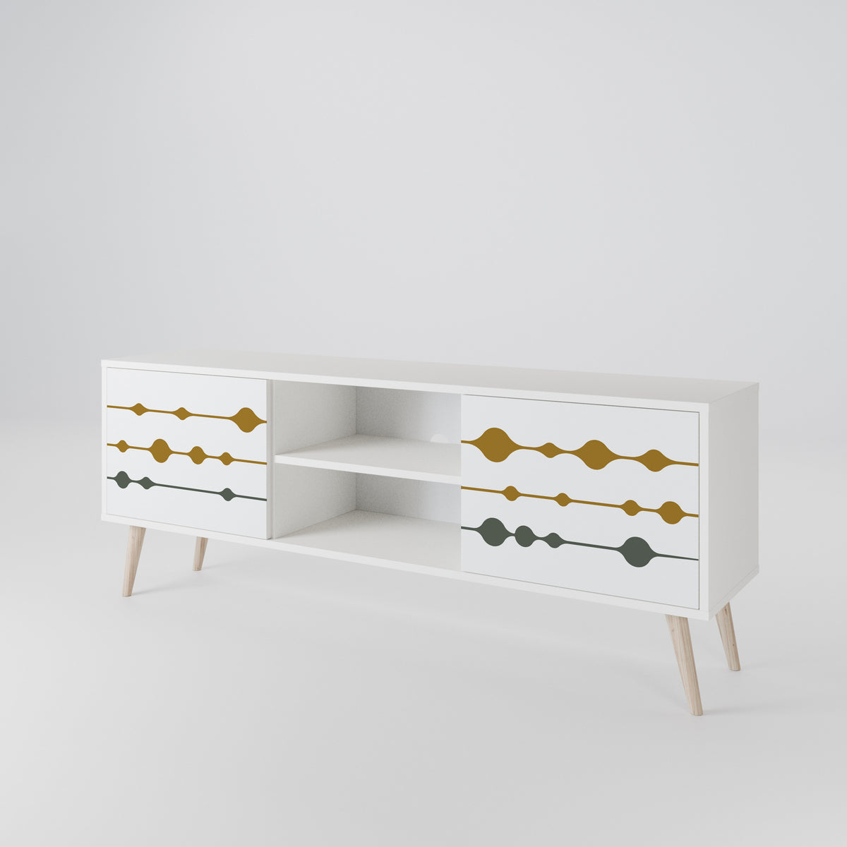 VIVID TONE Mueble de TV de 2 Puertas