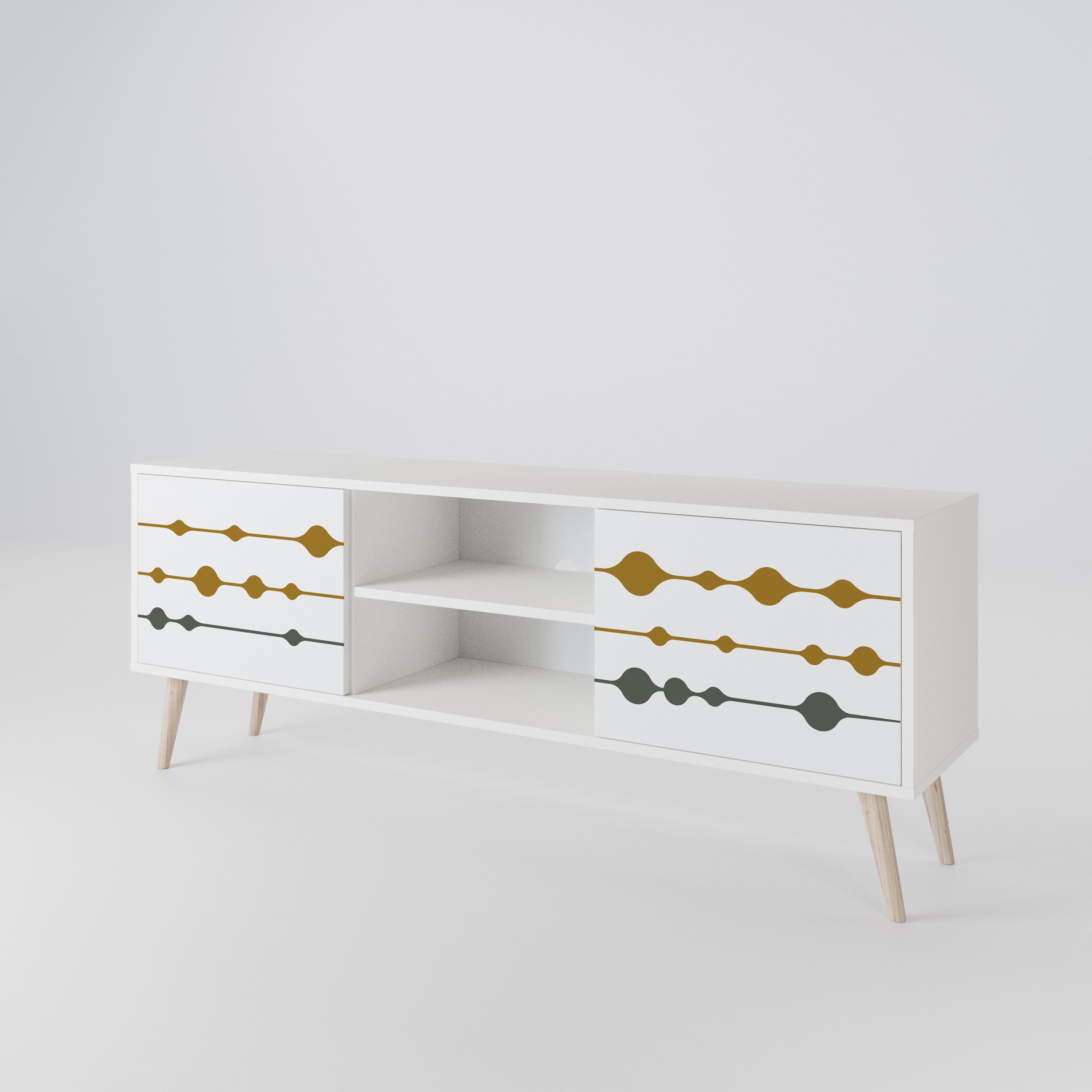 VIVID TONE Mueble de TV de 2 Puertas