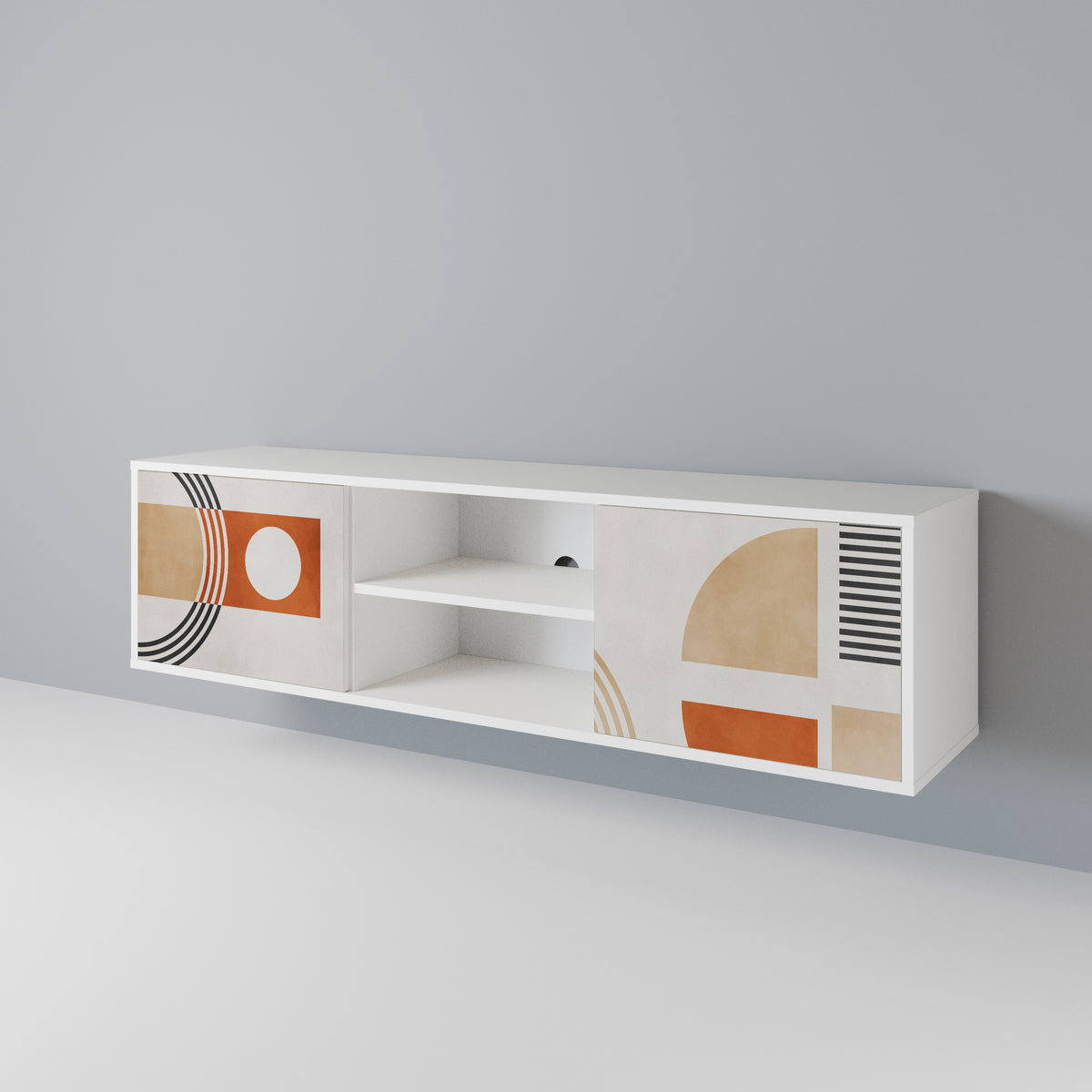 SPACE AROUND Mueble de TV de 2 Puertas