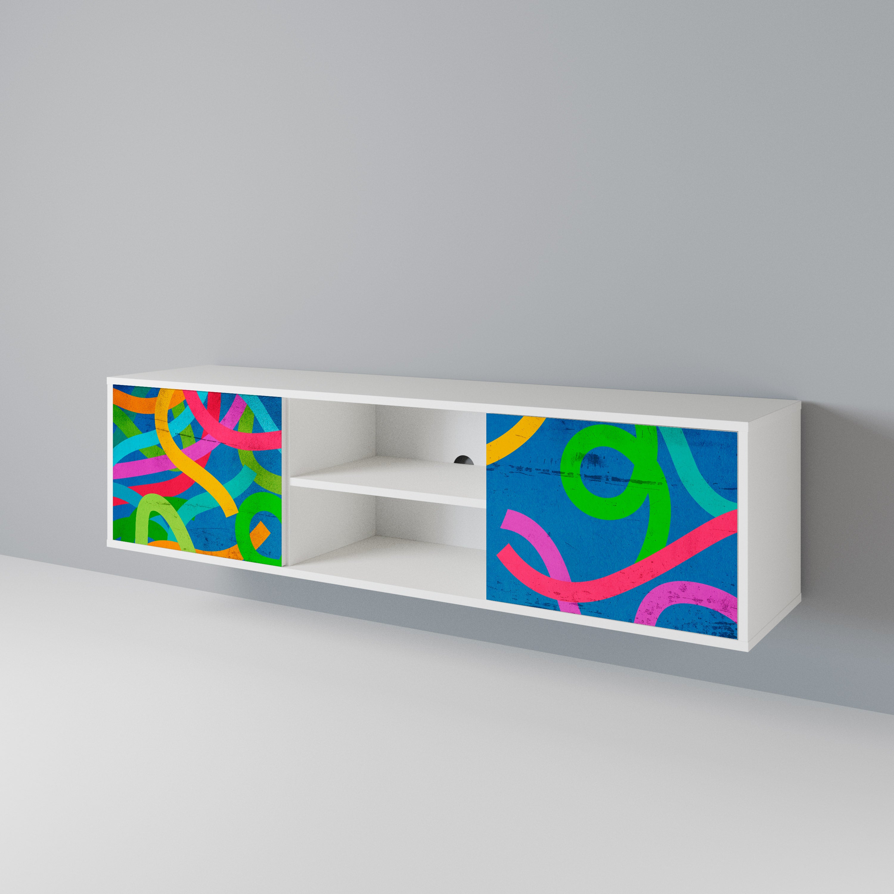 STREAMER TANGLE Mueble de TV de 2 Puertas