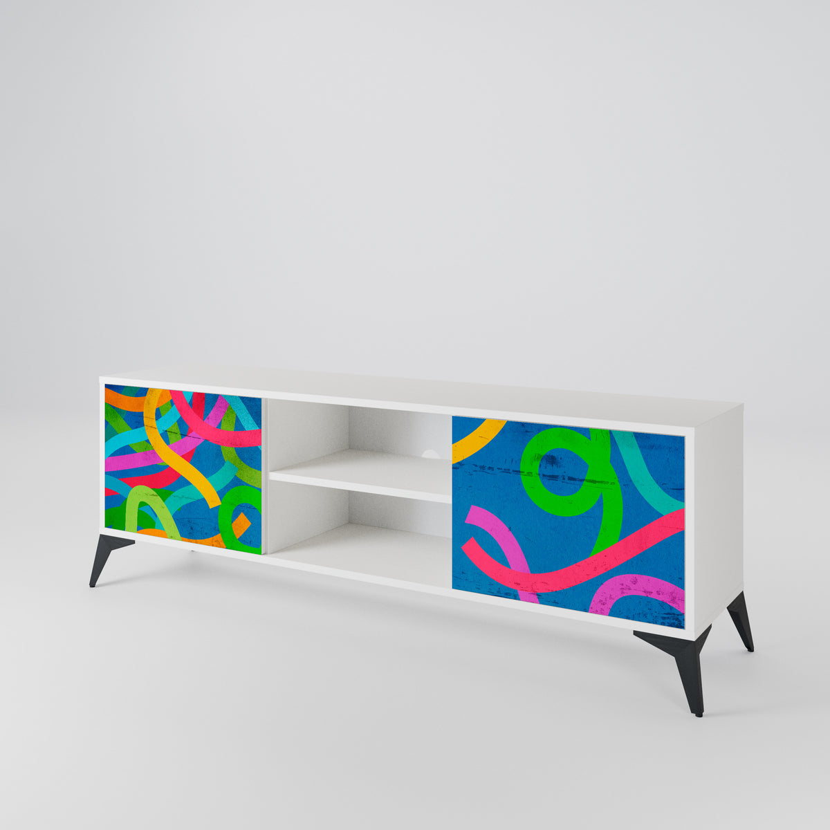 STREAMER TANGLE Mueble de TV de 2 Puertas