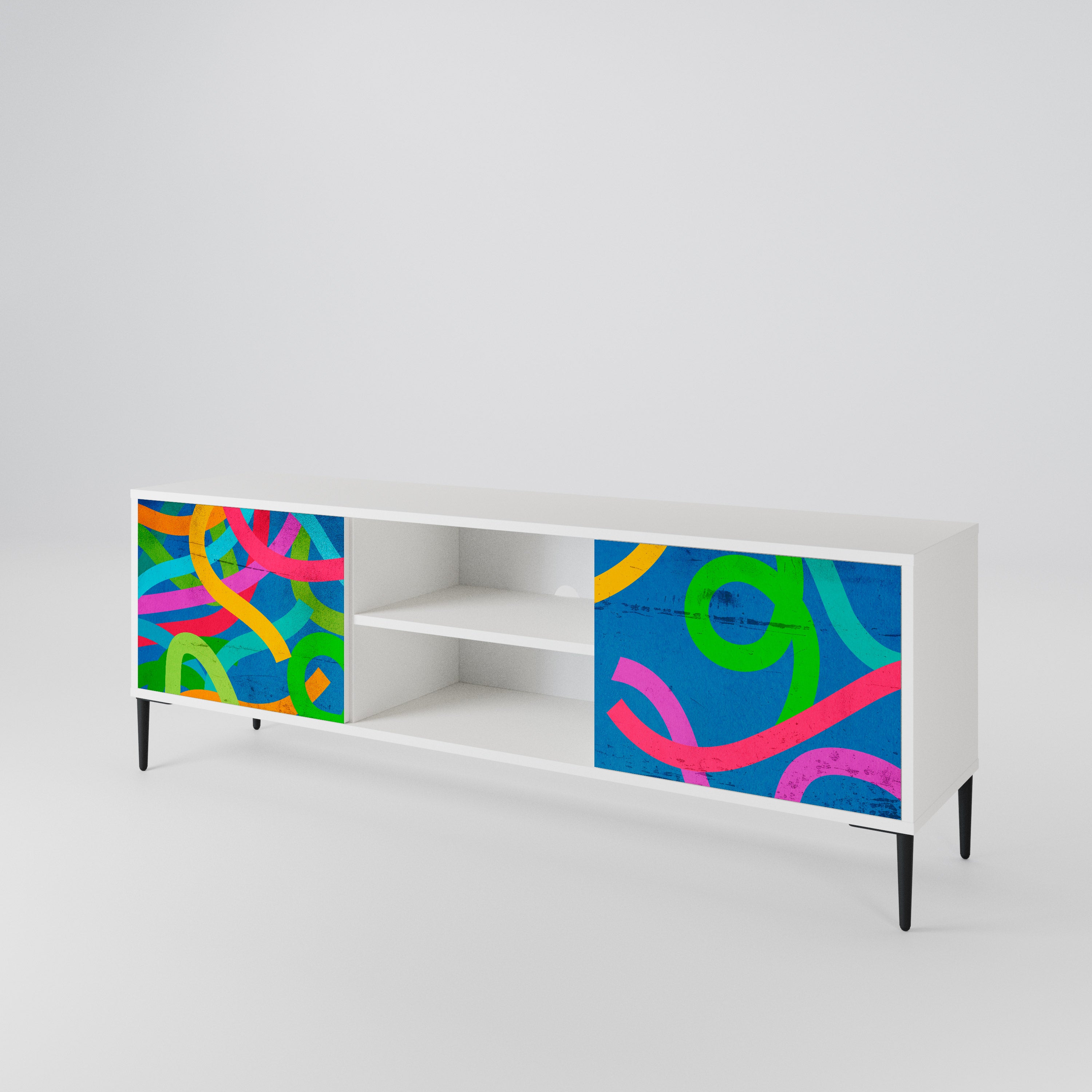 STREAMER TANGLE Mueble de TV de 2 Puertas