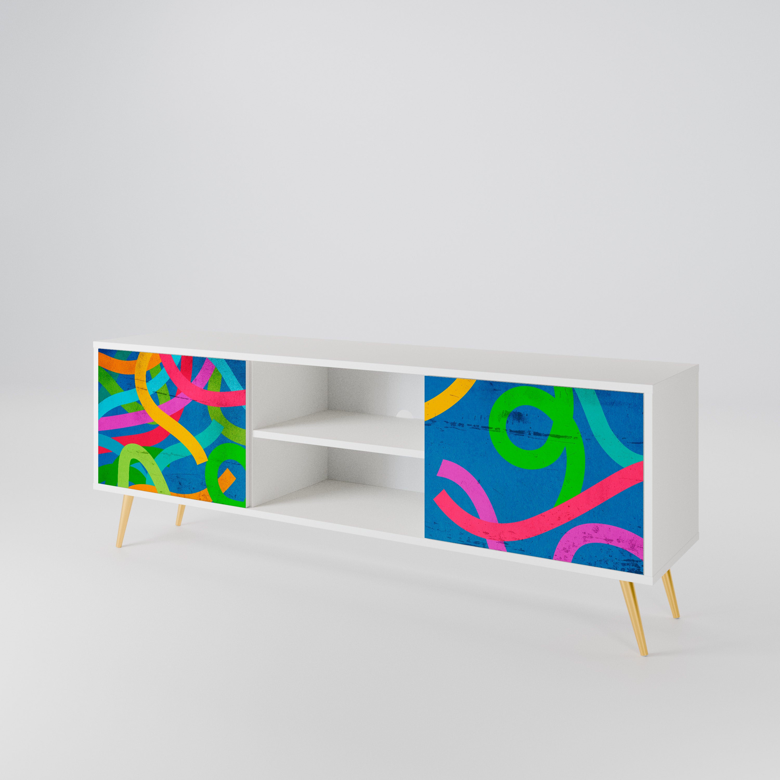 STREAMER TANGLE Mueble de TV de 2 Puertas