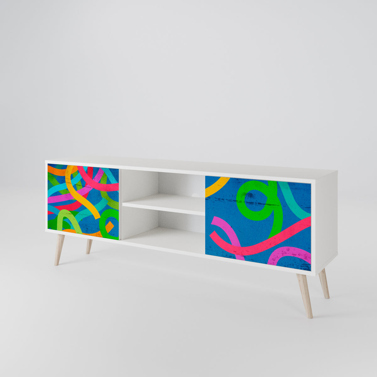 STREAMER TANGLE Mueble de TV de 2 Puertas