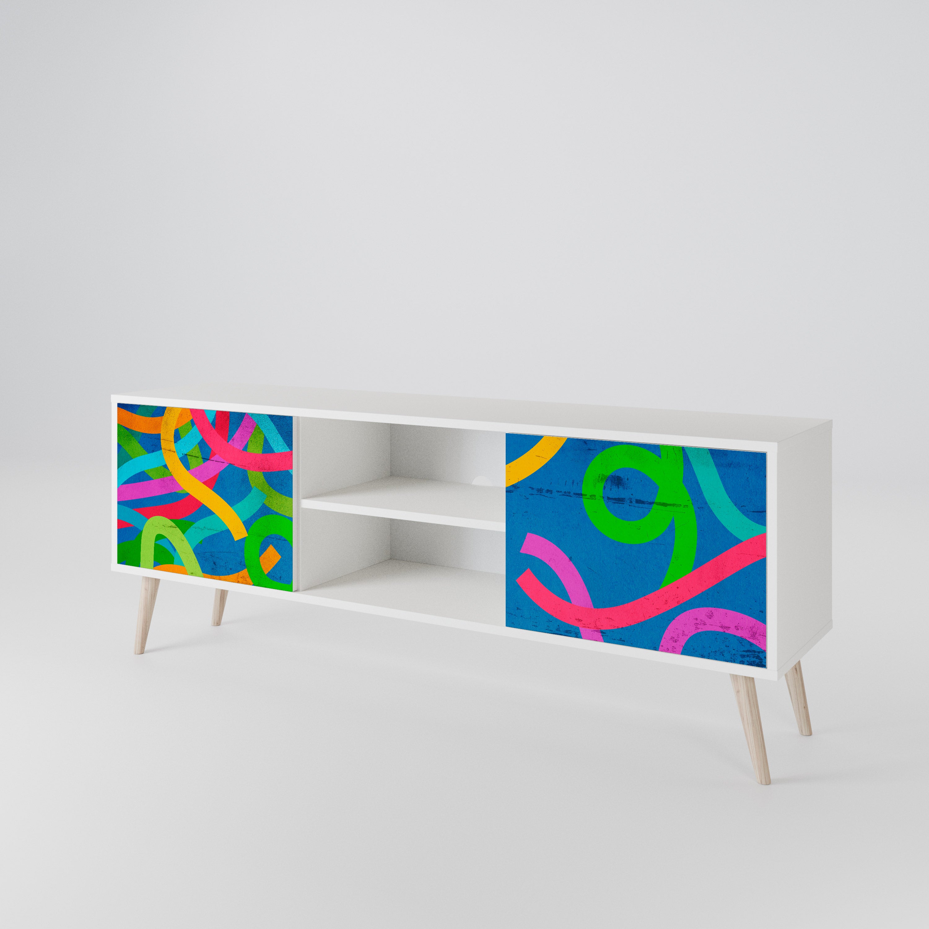 STREAMER TANGLE Mueble de TV de 2 Puertas