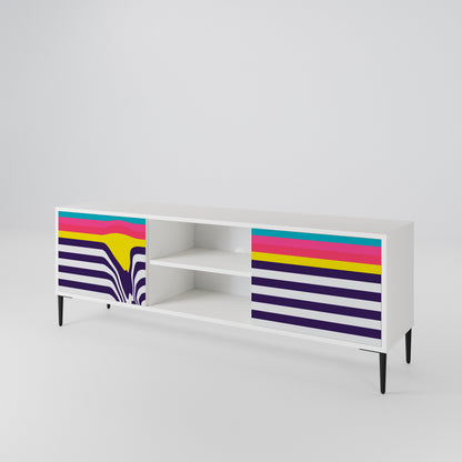 TONE COLLAPSE Mueble de TV de 2 Puertas