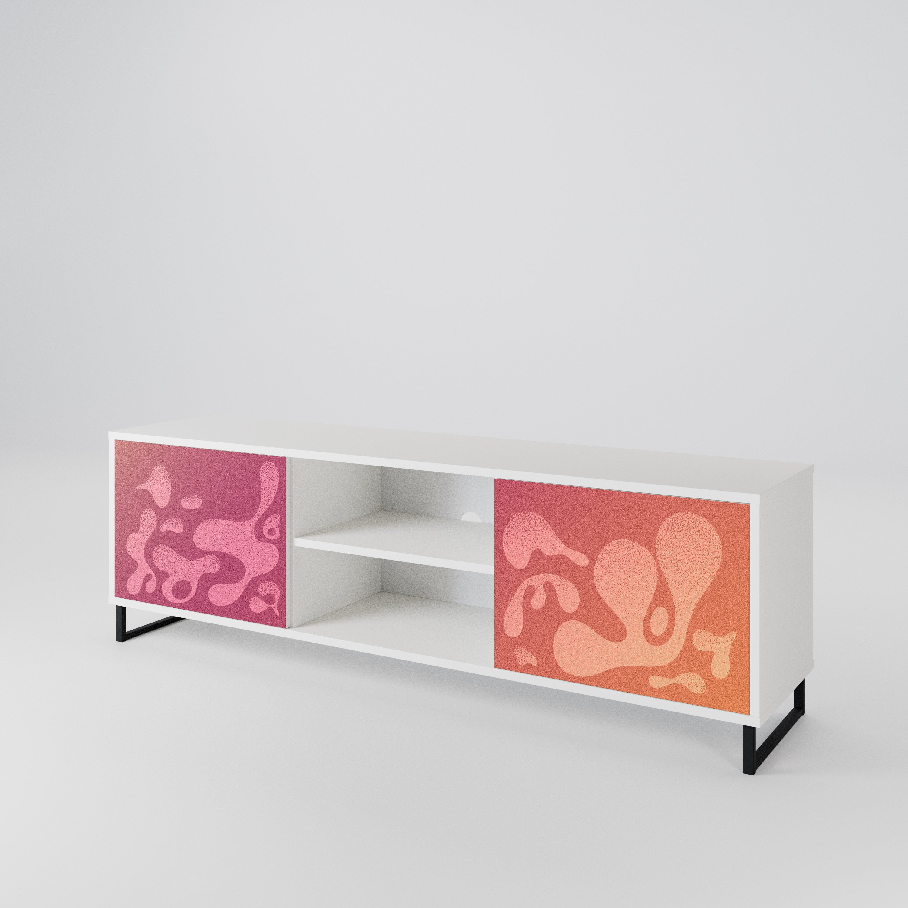 IRREGULAR PINK Mueble de TV de 2 Puertas