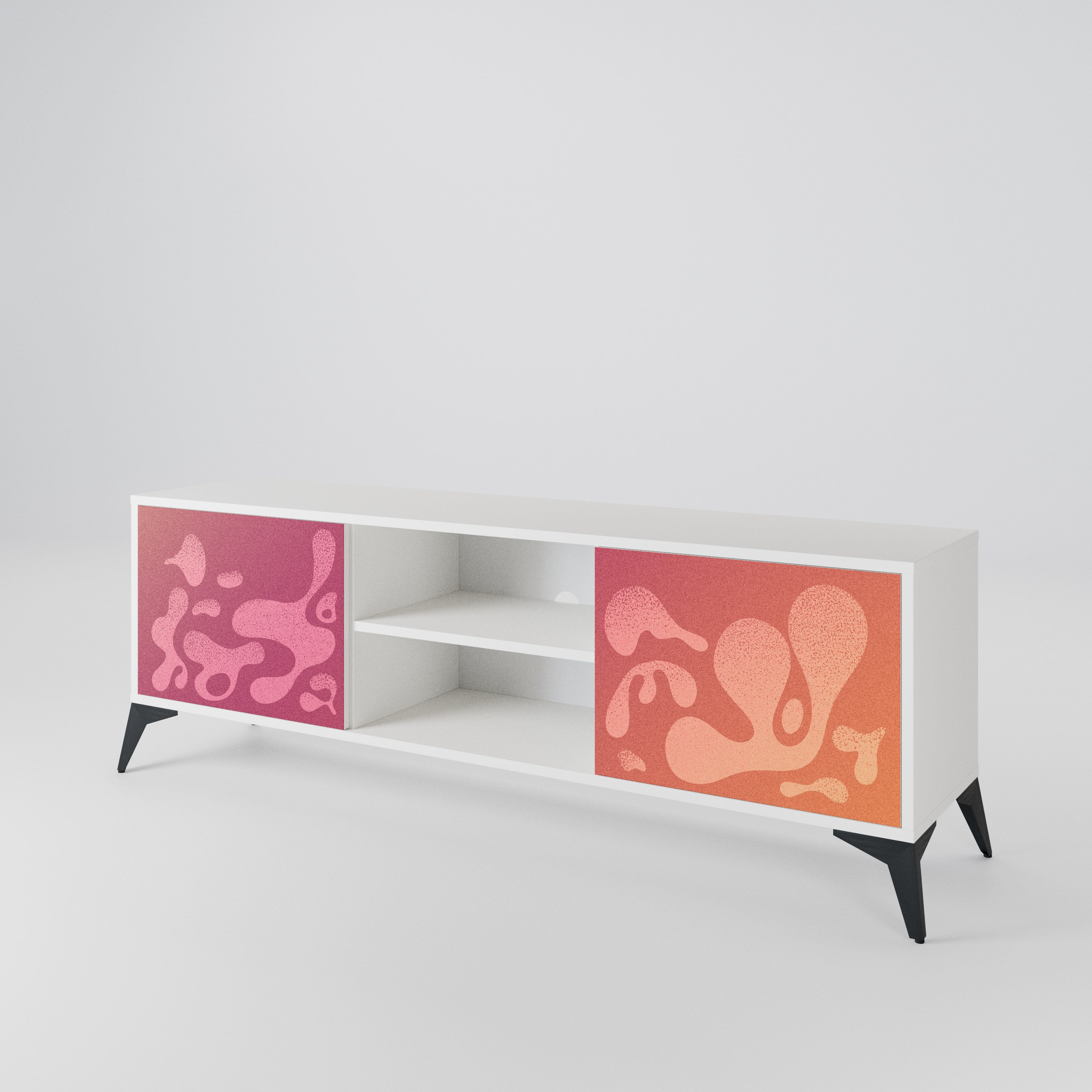 IRREGULAR PINK Mueble de TV de 2 Puertas