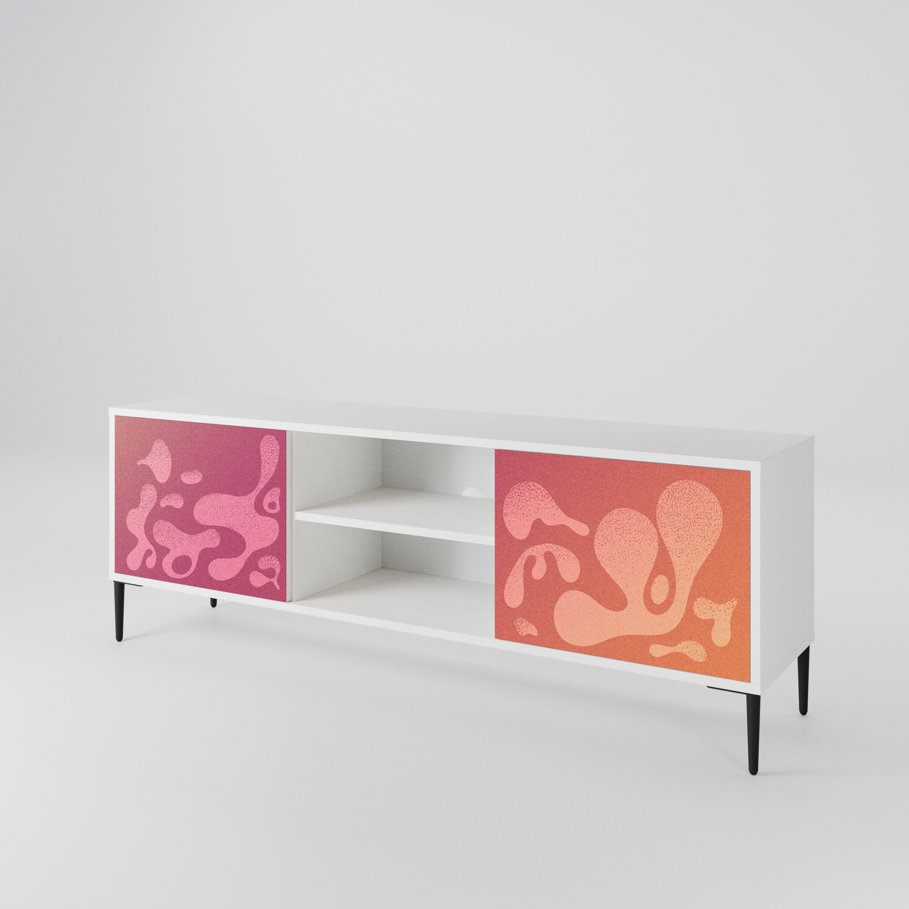 IRREGULAR PINK Mueble de TV de 2 Puertas