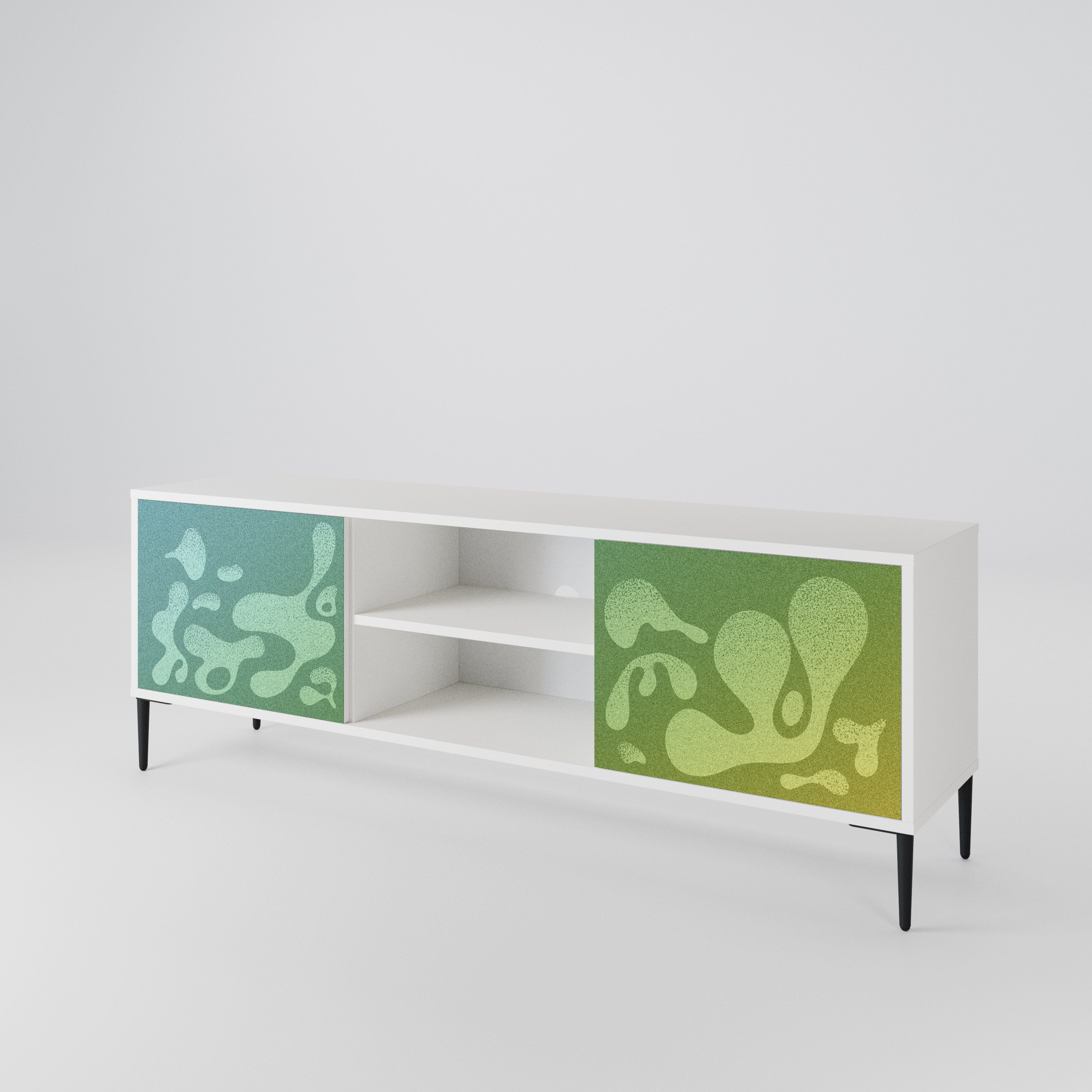 IRREGULAR BLUE Mueble de TV de 2 Puertas
