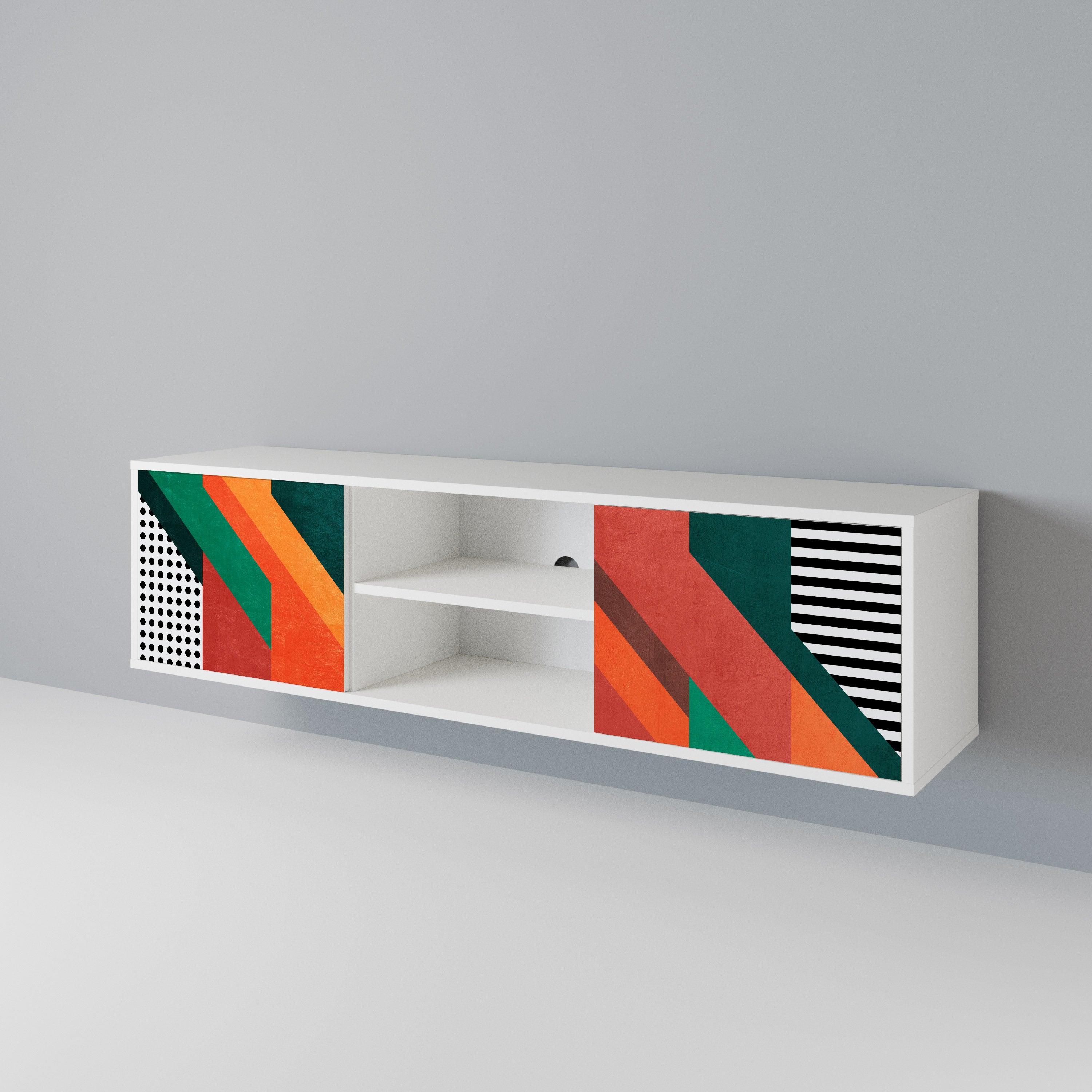 MAKESHIFT ARTISTRY Mueble de TV de 2 Puertas