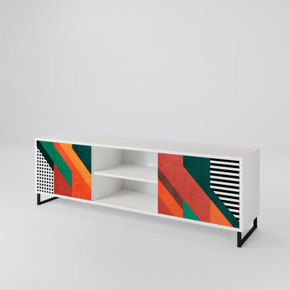 MAKESHIFT ARTISTRY Mueble de TV de 2 Puertas