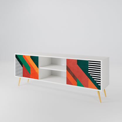 MAKESHIFT ARTISTRY Mueble de TV de 2 Puertas