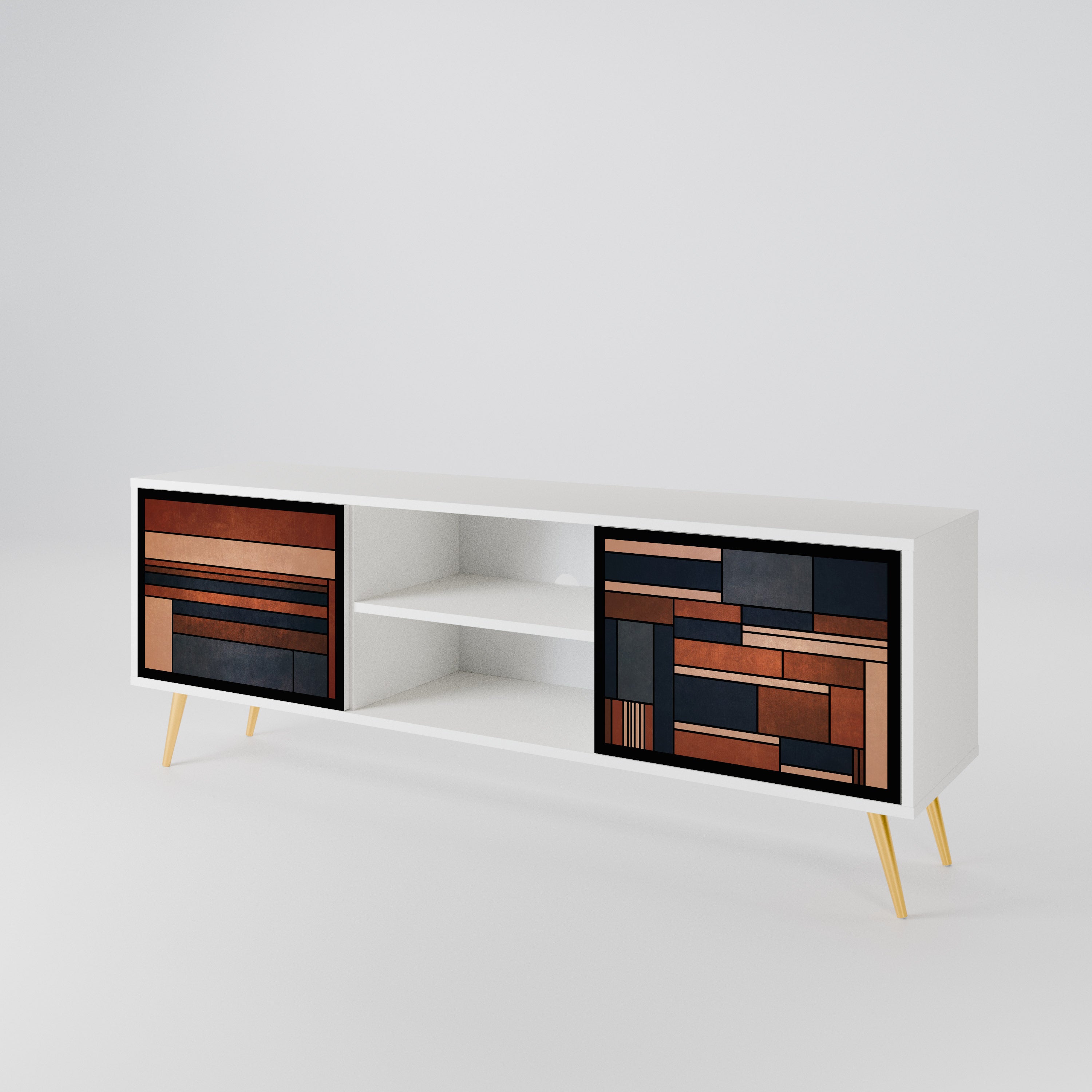 INTREPID FORMATION Mueble de TV de 2 Puertas