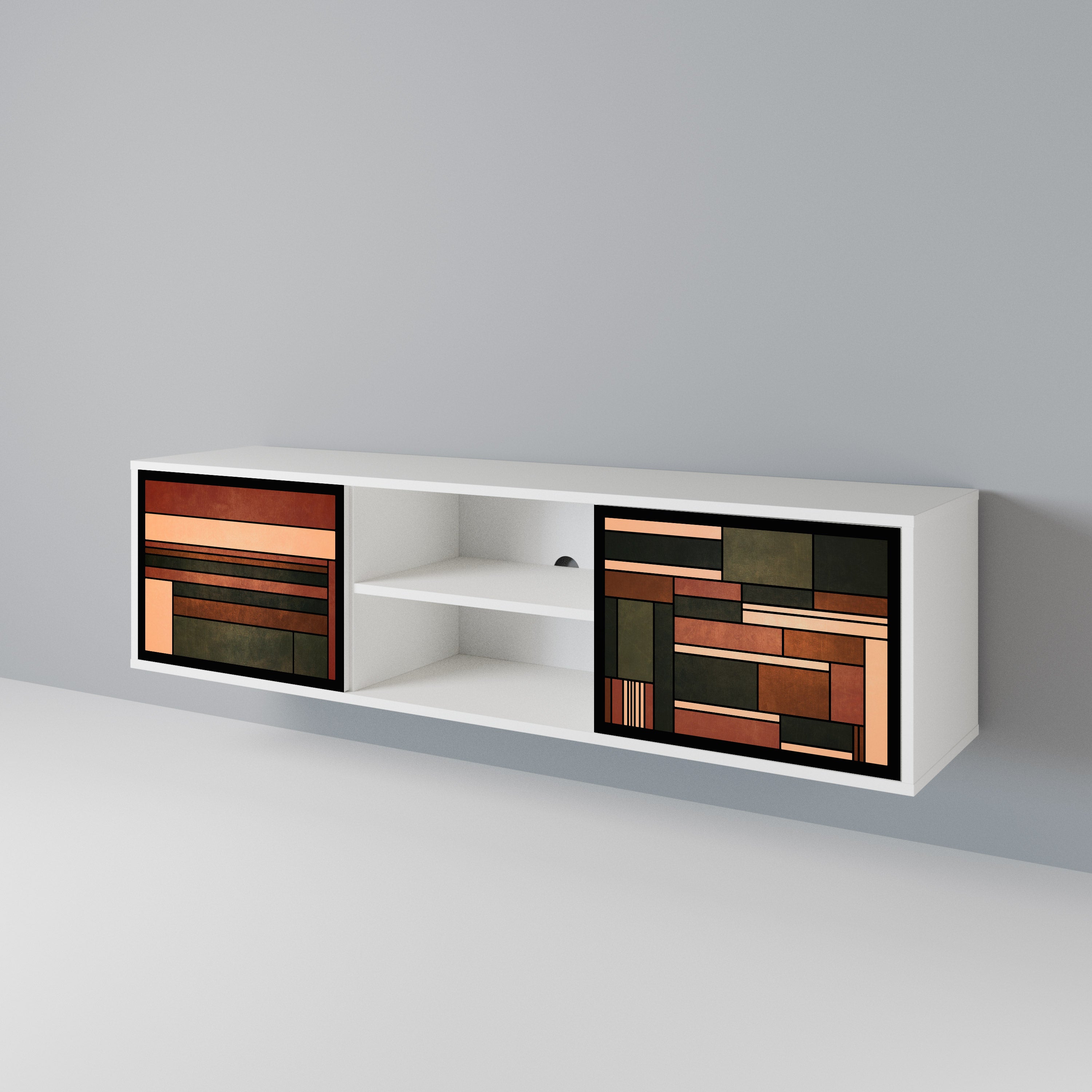 FIGURES OF NATURE 2-Door TV Cabinet