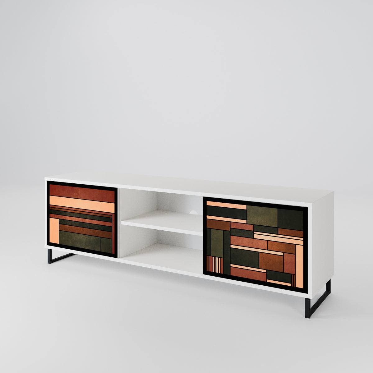 FIGURES OF NATURE Mueble de TV de 2 Puertas
