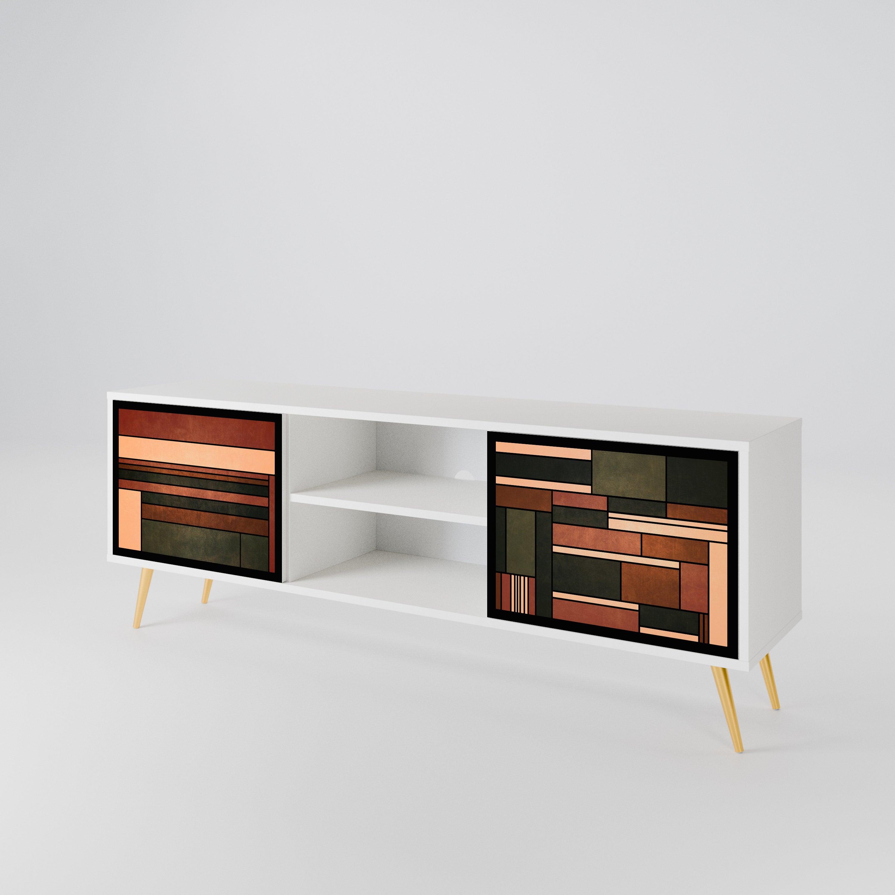 FIGURES OF NATURE 2-Door TV Cabinet