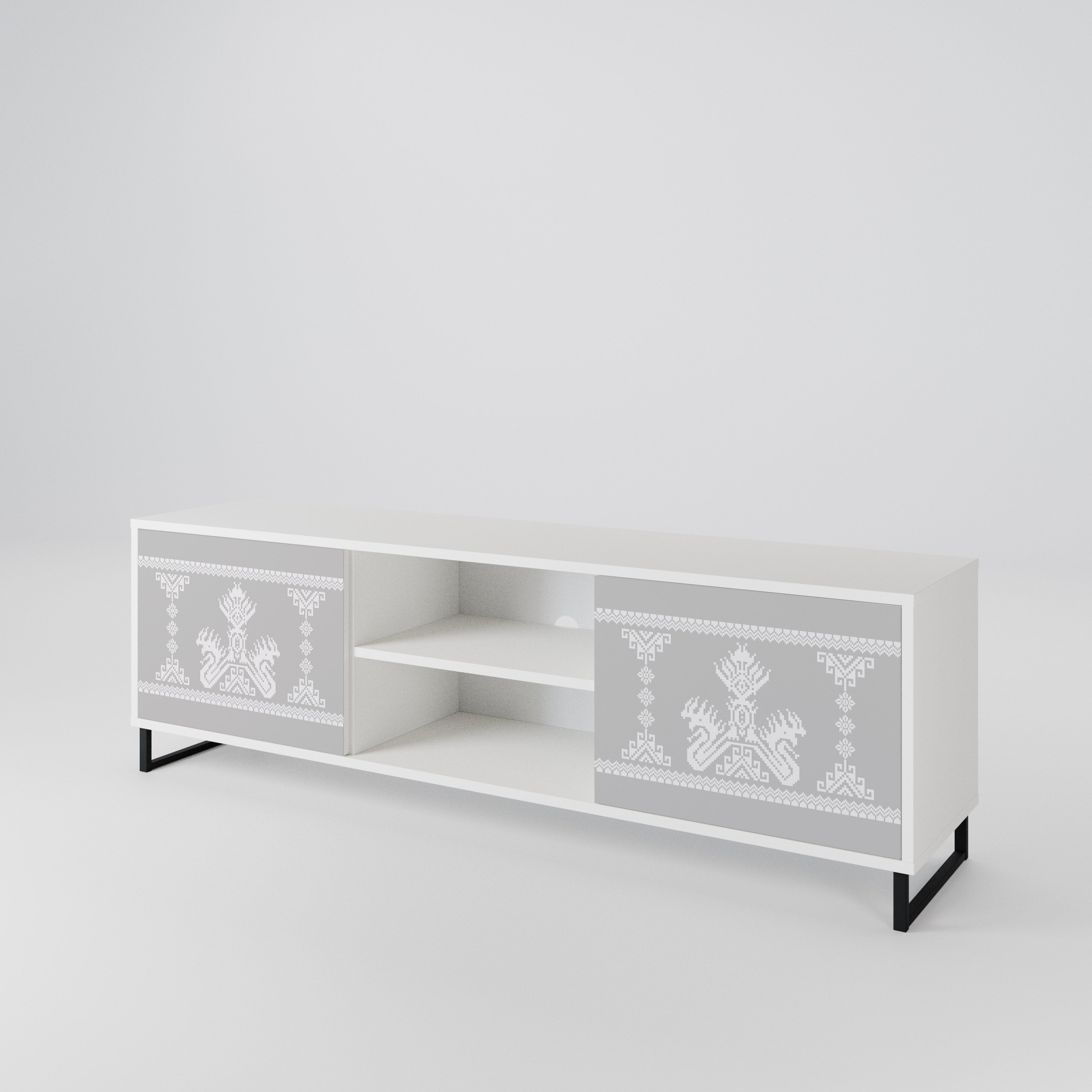 THAI GRAY 2-Door TV Cabinet