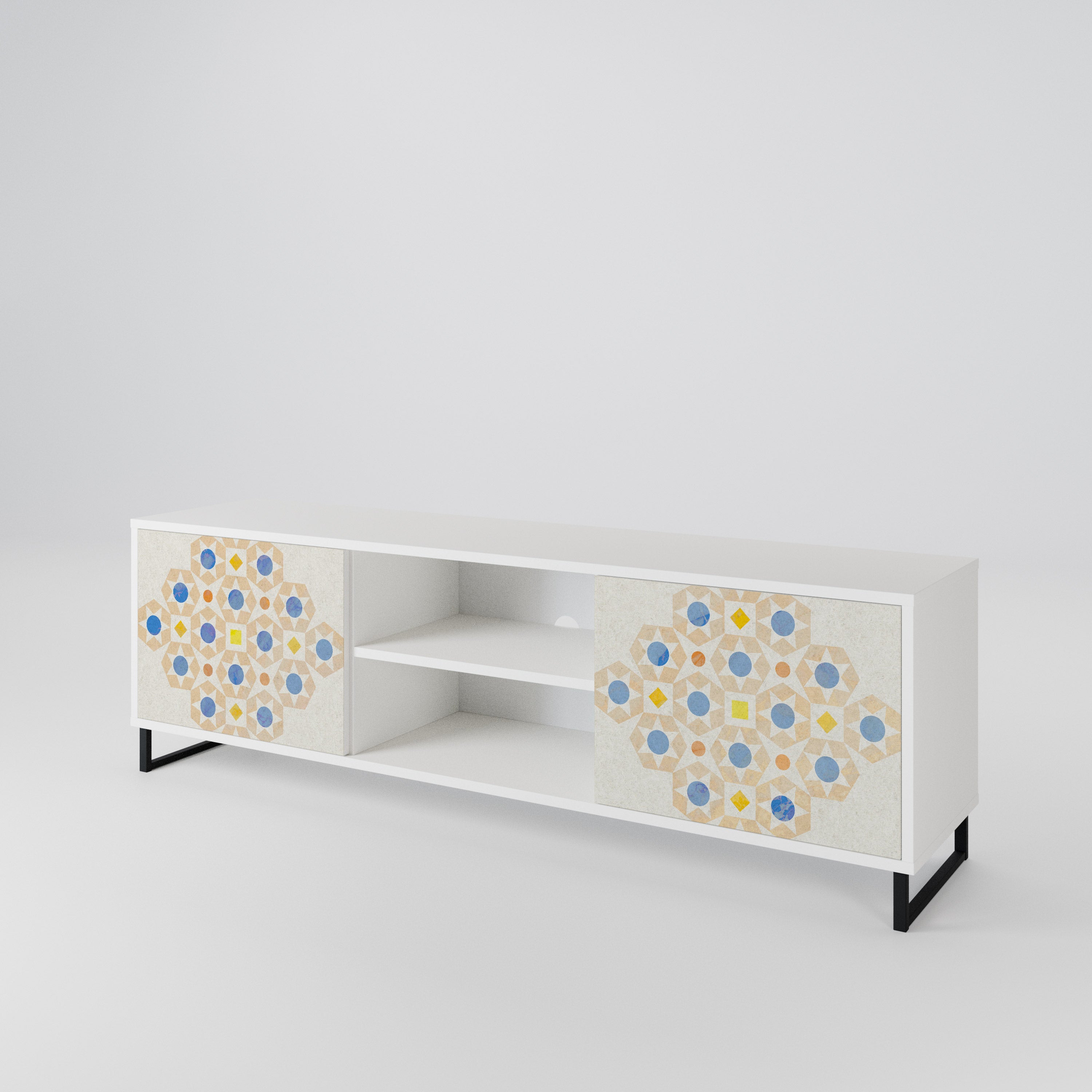 PATTERNED PRISM 2-Door TV Cabinet