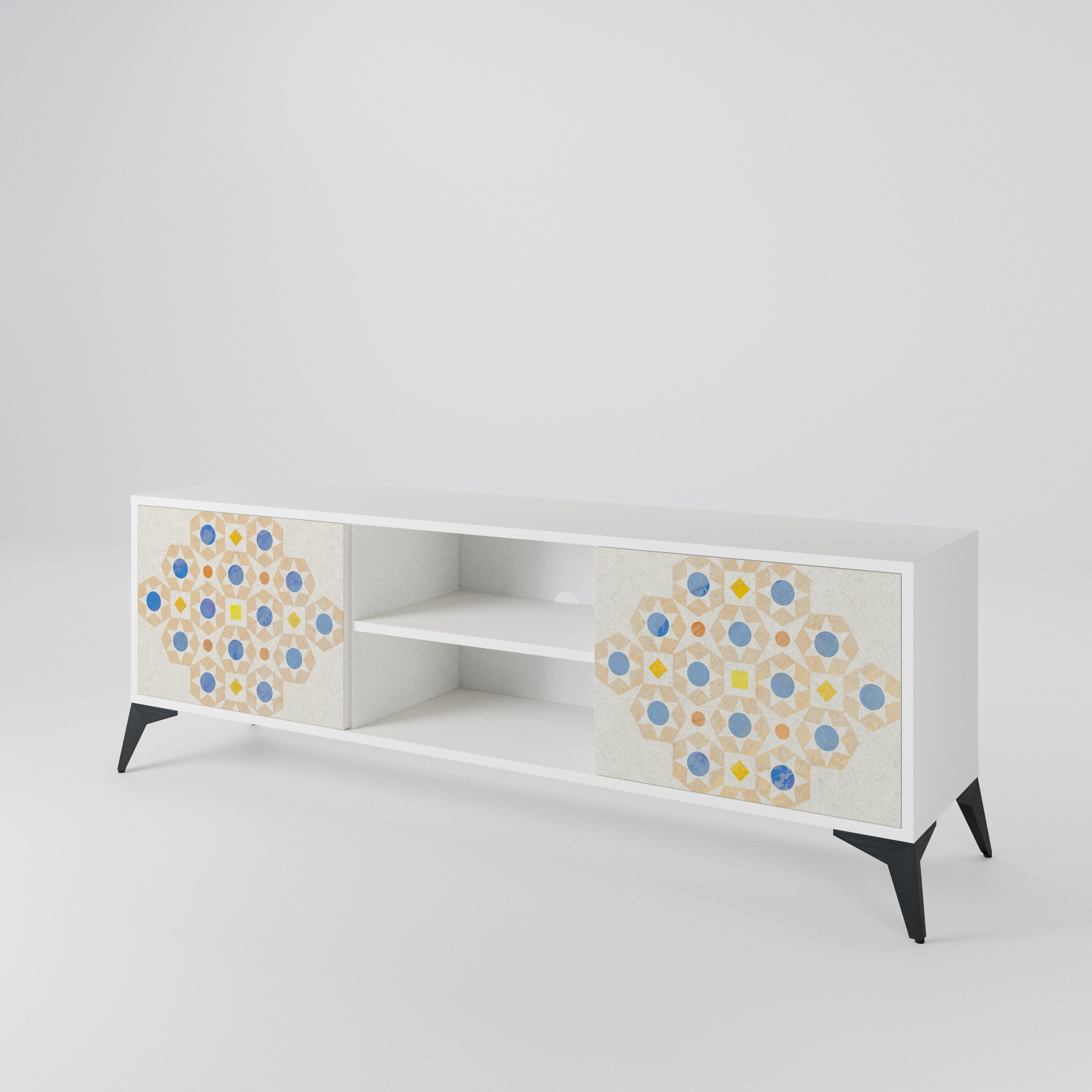 PATTERNED PRISM 2-Door TV Cabinet